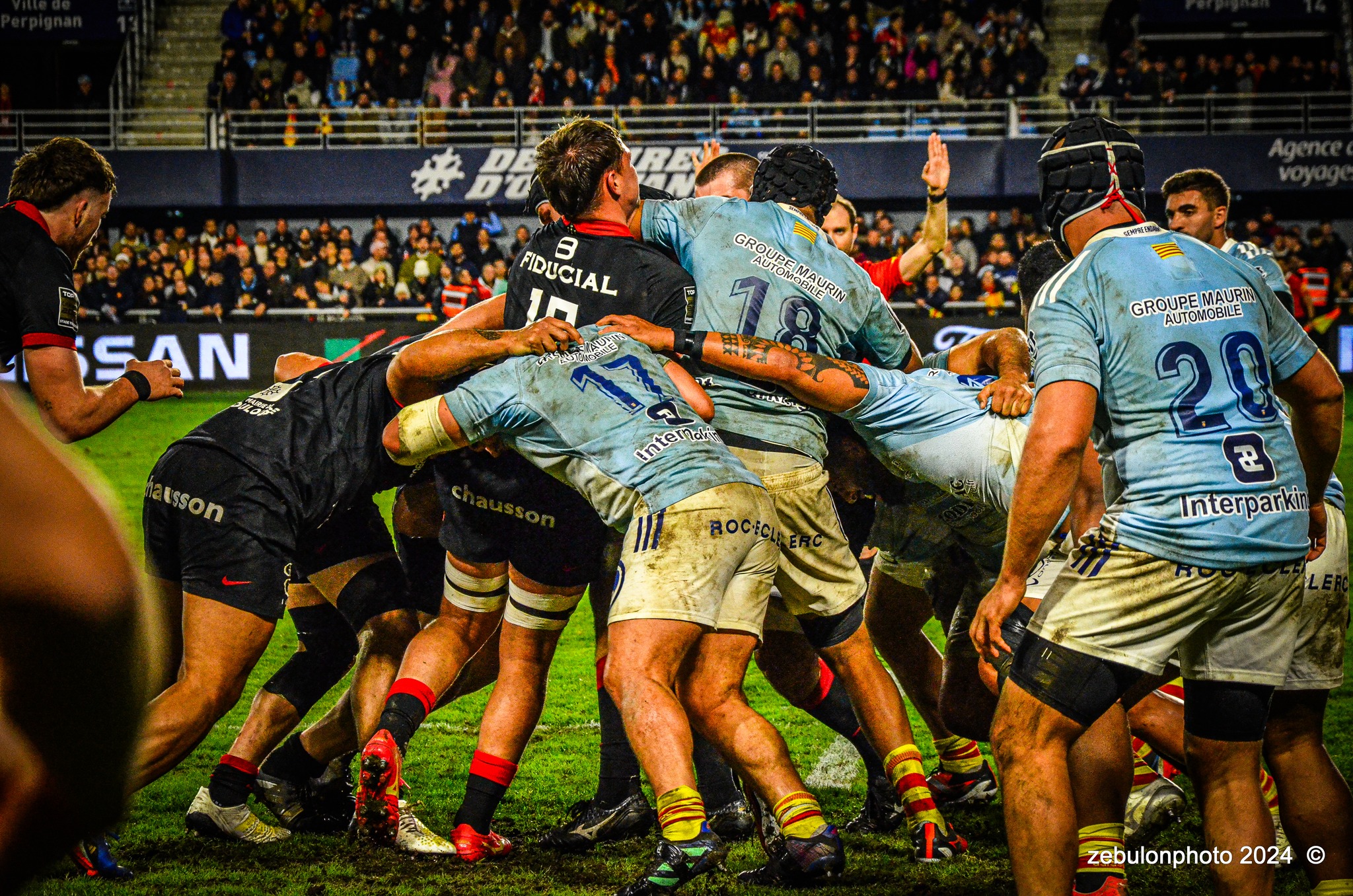  US Arlequins Perpignanais - RC Toulonnais - Rugby - TOP 14 - Perpignan (27) vs (17) RC Toulonnais (#TOP1424USAPRCT03) Photo by: Photo Zebulon | Siuxy Sports 2024-03-09