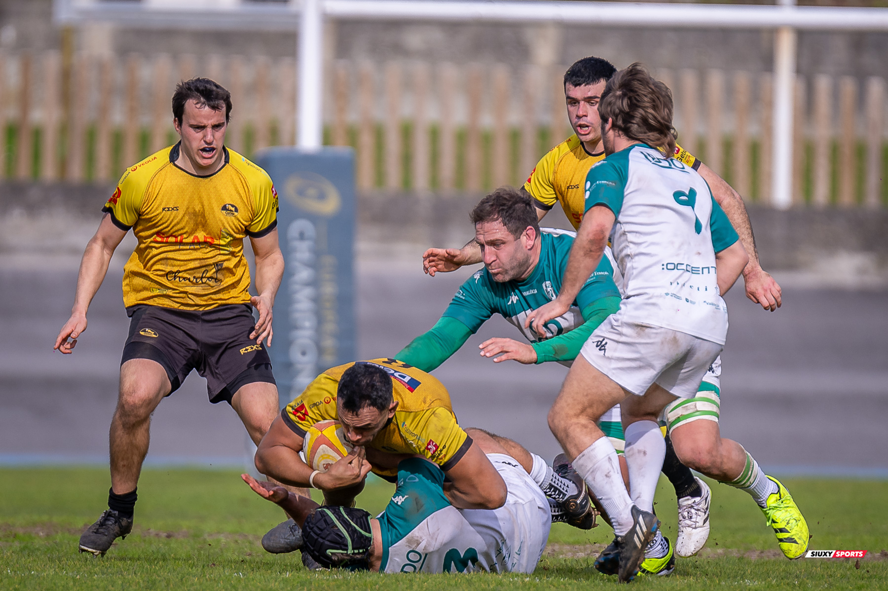 Anthony MATOTO - Kerman PASTOR AYO -  Getxo Artea Rugby Taldea - Rugby Club Valencia - Rugby - FER 2024 - DHB - Getxo RT (14) vs (16) Valencia RC (#FER24DHBGRTVRC01) Photo by: Fredy Monfoto | Siuxy Sports 2024-01-28