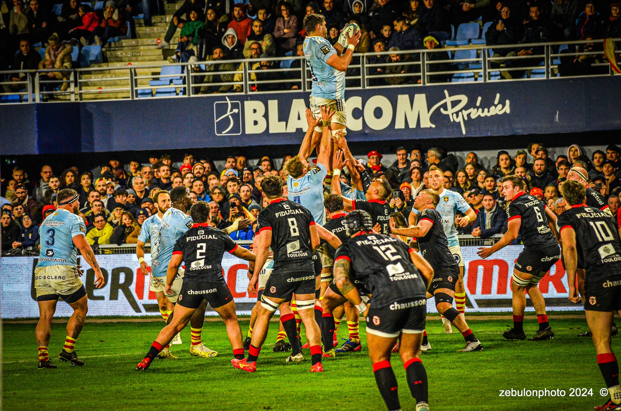  US Arlequins Perpignanais - RC Toulonnais - Rugby - TOP 14 - Perpignan (27) vs (17) RC Toulonnais (#TOP1424USAPRCT03) Photo by: Photo Zebulon | Siuxy Sports 2024-03-09