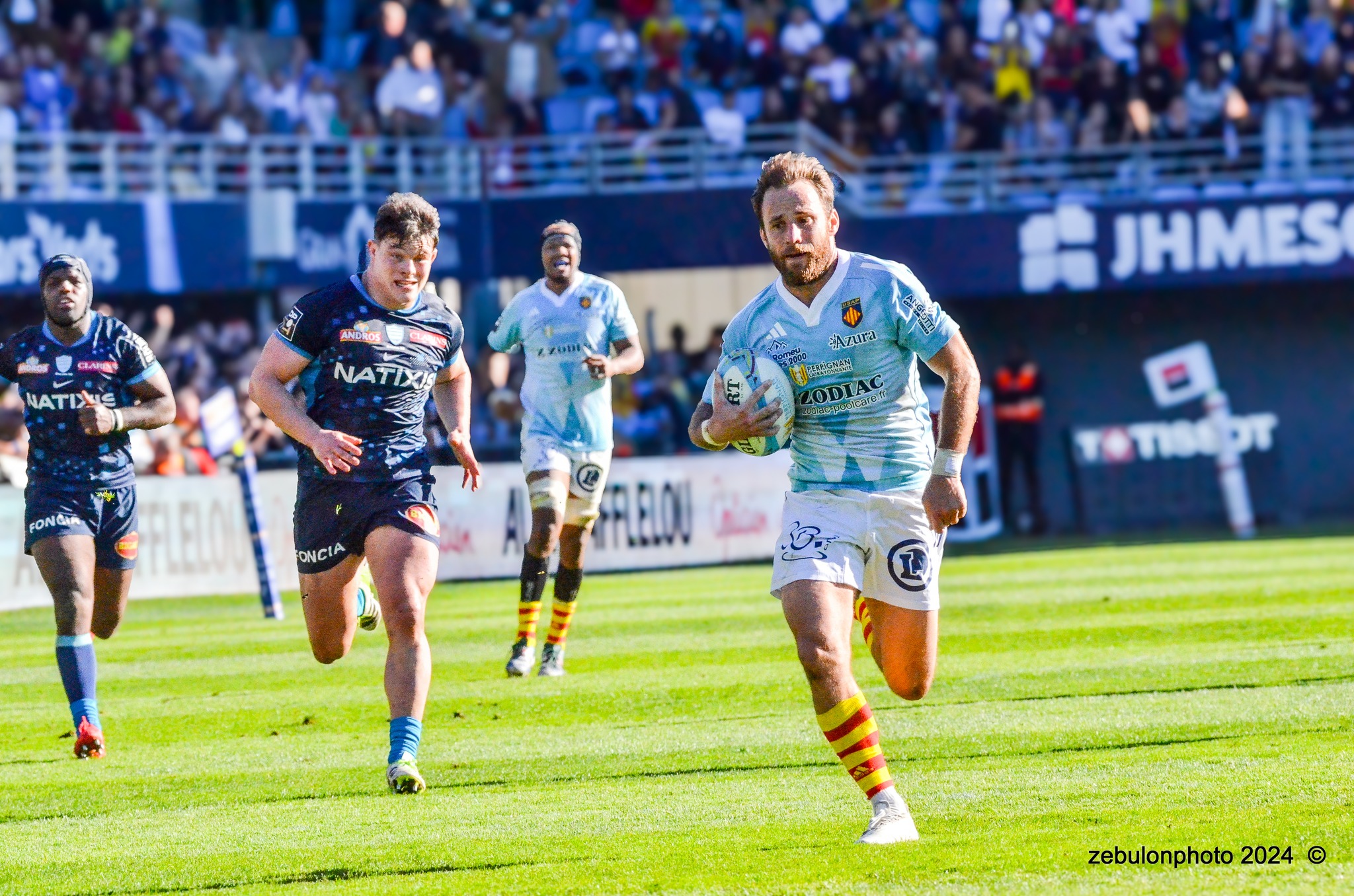  US Arlequins Perpignanais - Racing 92 - Rugby - TOP 14 - Perpignan (26) vs (5) Racing 92 (#TOP1424USAPR9202) Photo by: Photo Zebulon | Siuxy Sports 2024-02-03