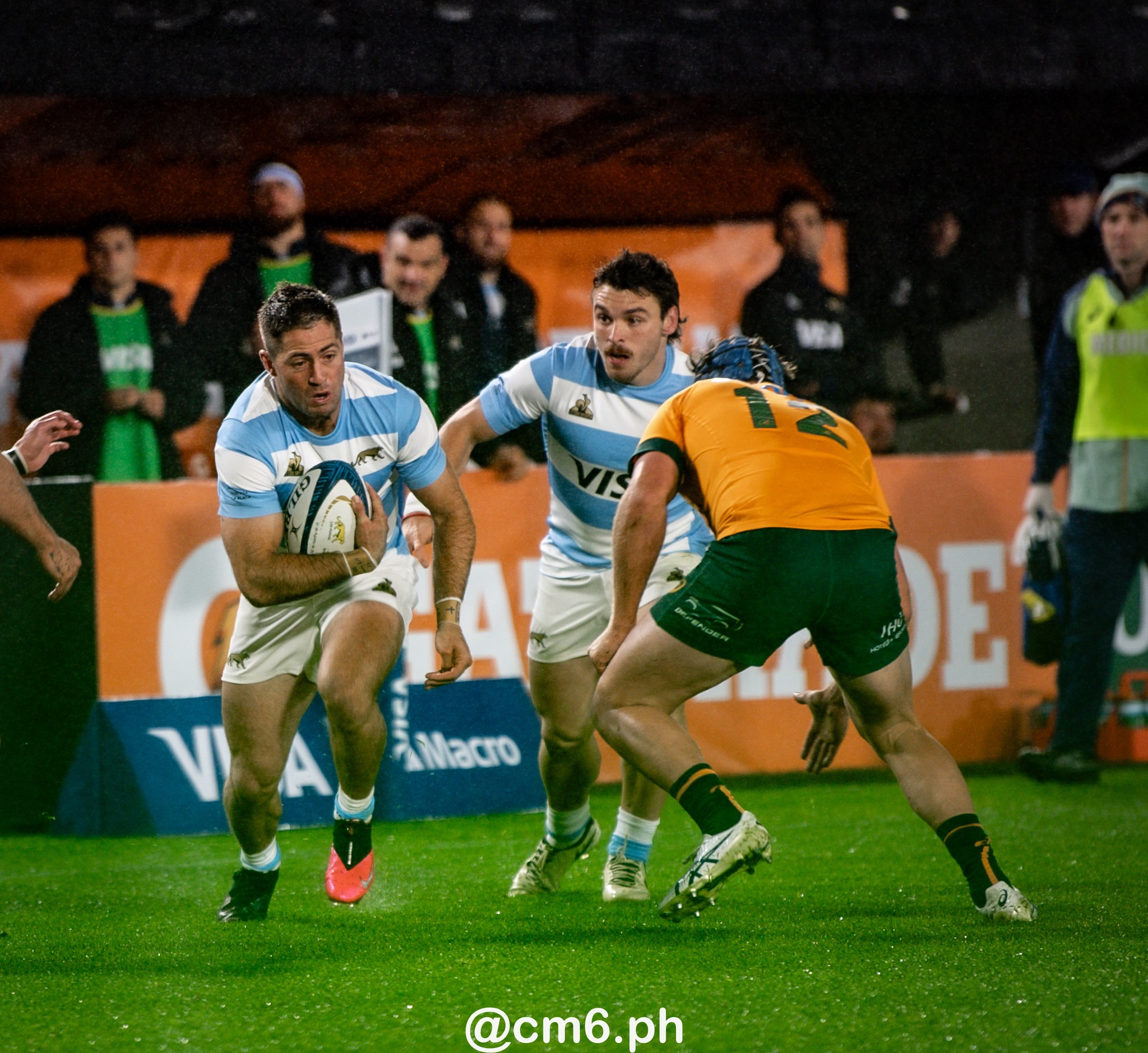 Mateo CARRERAS -  Selección Argentina de Rugby XV - Australia national rugby union team (M) - Rugby - Rugby Championship 2024 - Argentina Pumas (19) vs (20) Australia Wallabies (#CHAMP24R3ARGAUS) Photo by: Christian Mas | Siuxy Sports 2024-08-31