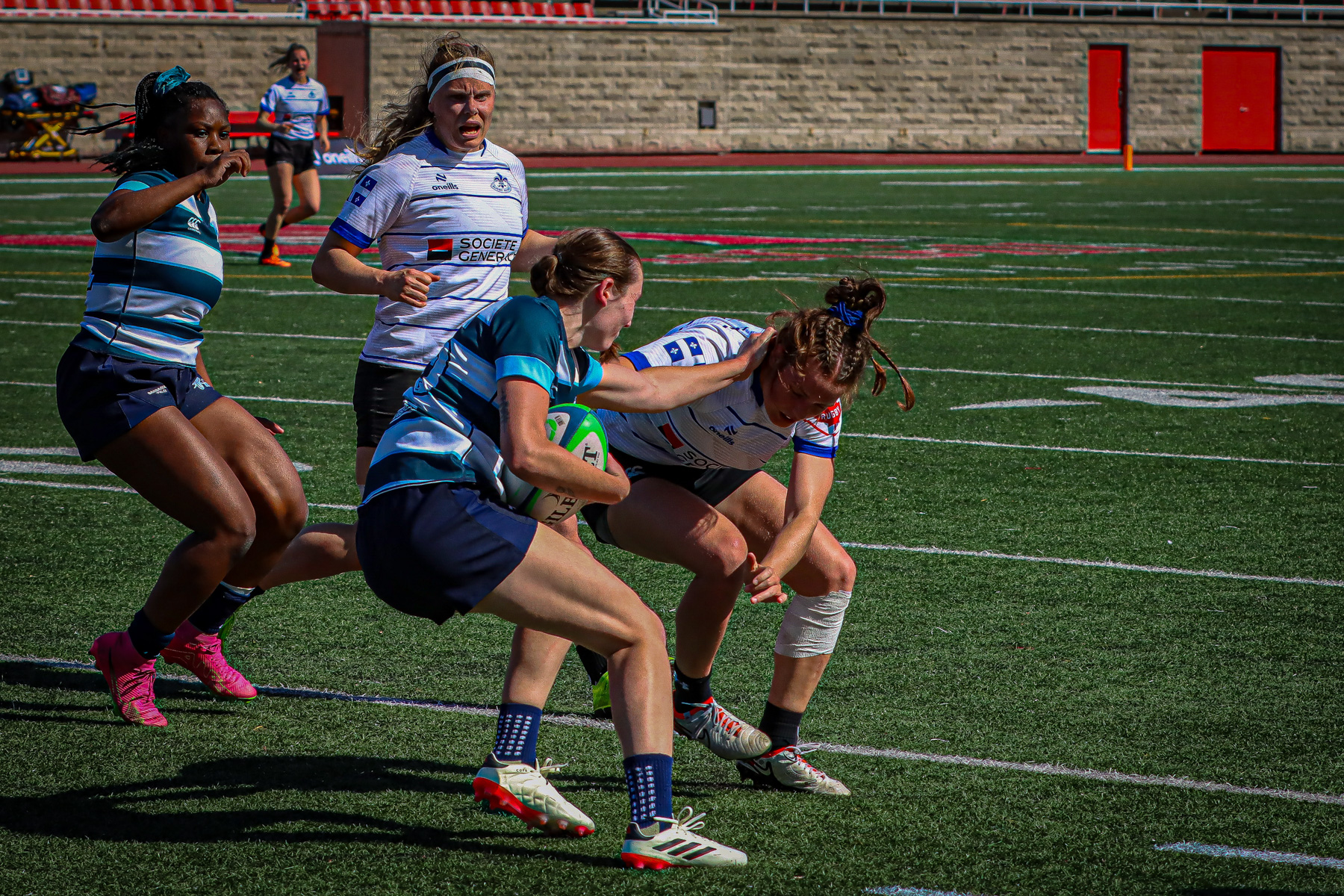  Équipe féminine - Rugby Québec - Ontario Blues (w) - Rugby - QORC-CROQ 2024 - FINALS - QUÉBEC EST (37) VS (13) ONTARIO EST - 1ST POSITION - Reel Mayarts (#QORC24QCEONE16) Photo by: Photo Mayarts | Siuxy Sports 2024-06-01