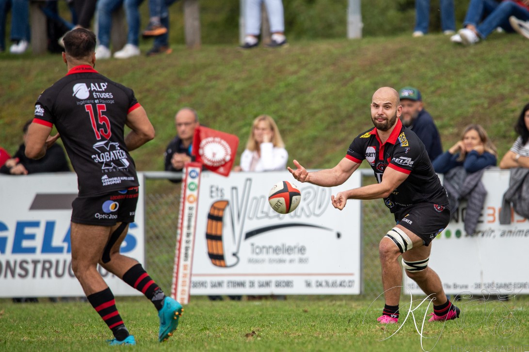  Bièvre Saint-Geoirs RC - US Vinay - Rugby - FFR 2024 Fed2 - Bievre SG vs US Vinay (#FFR24F2BSGUSV09) Photo by: Karine Valentin | Siuxy Sports 2024-09-22