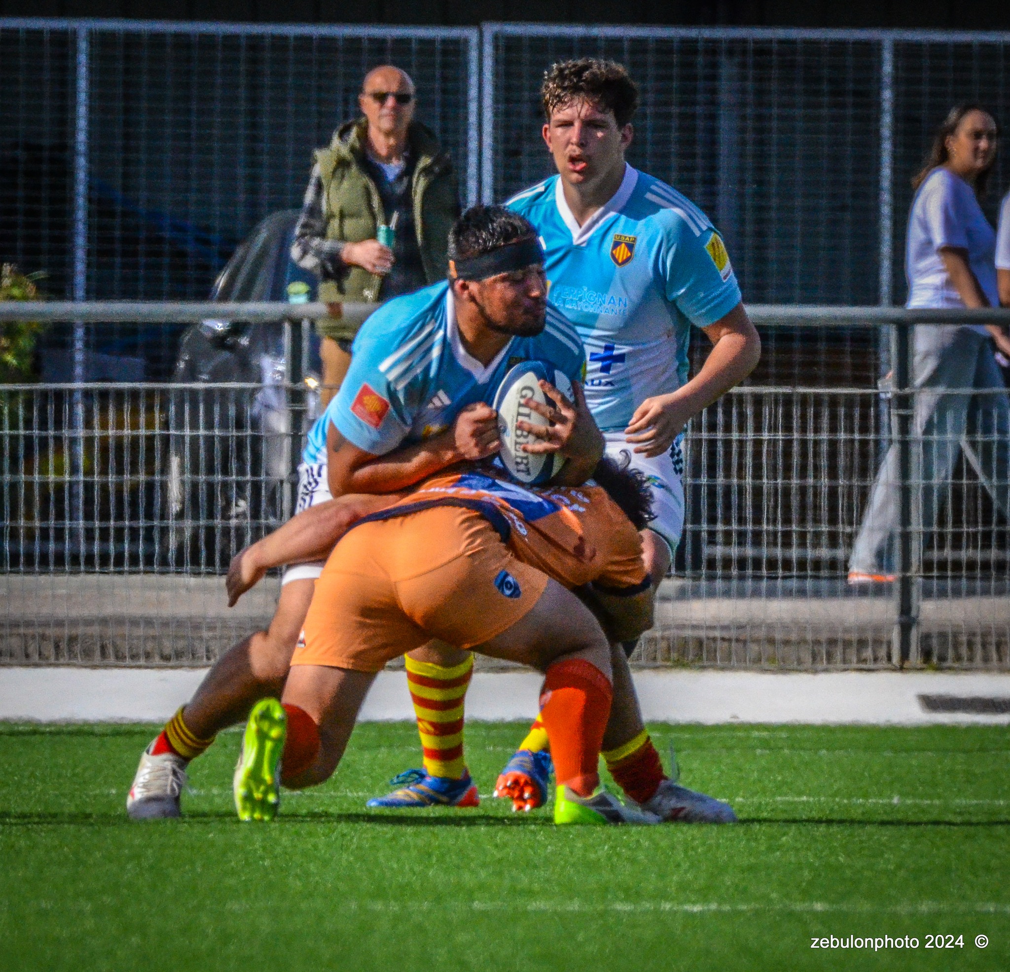  Montpellier Hérault Rugby - US Arlequins Perpignanais - Rugby - 2024 Espoirs - Montpellier (18) vs (7) Perpignan (#ESP24MHRUSAP03) Photo by: Photo Zebulon | Siuxy Sports 2024-03-16