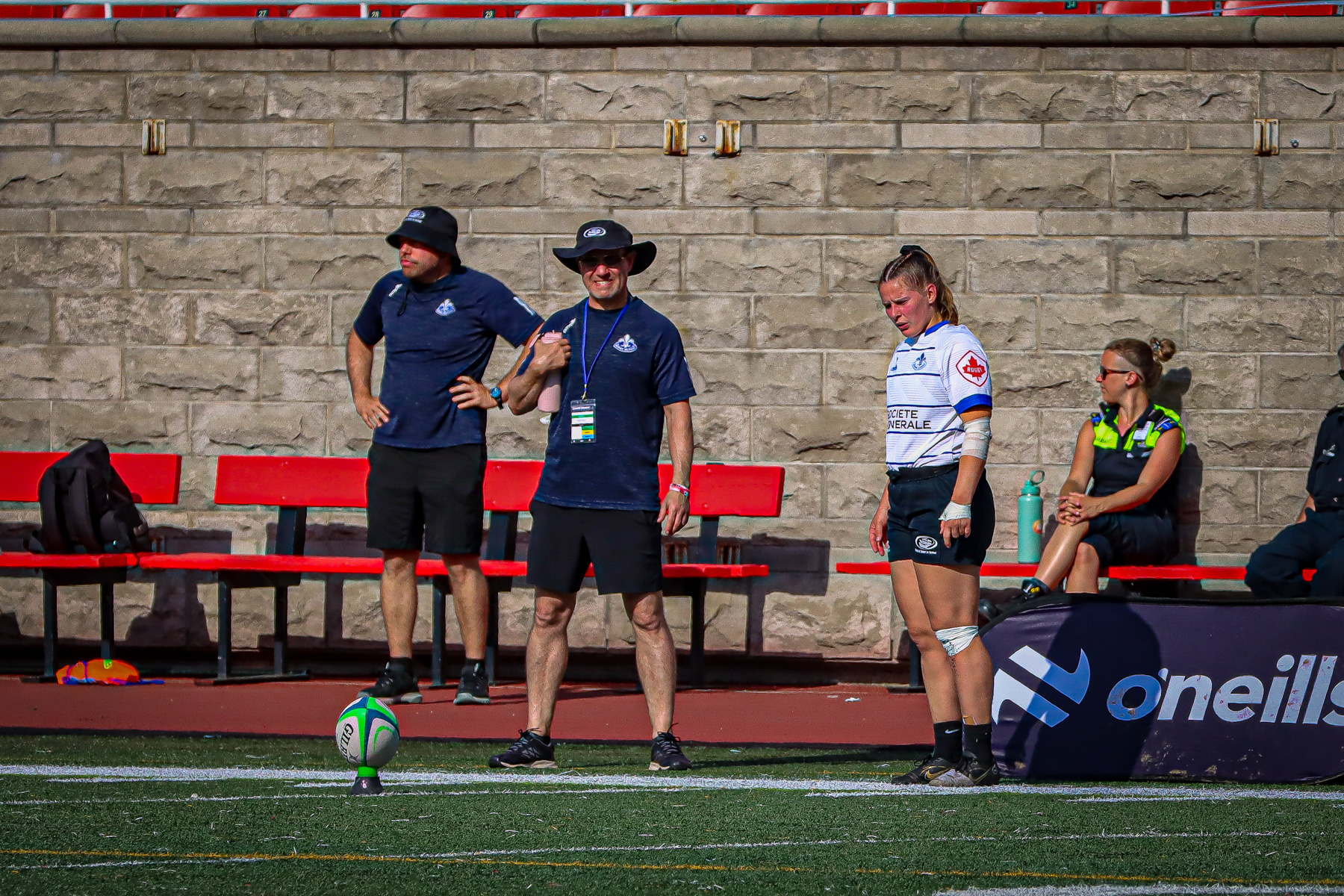  Équipe féminine - Rugby Québec - Ontario Blues (w) - Rugby - QORC-CROQ 2024 - FINALS - QUÉBEC EST (37) VS (13) ONTARIO EST - 1ST POSITION - Reel Mayarts (#QORC24QCEONE16) Photo by: Photo Mayarts | Siuxy Sports 2024-06-01