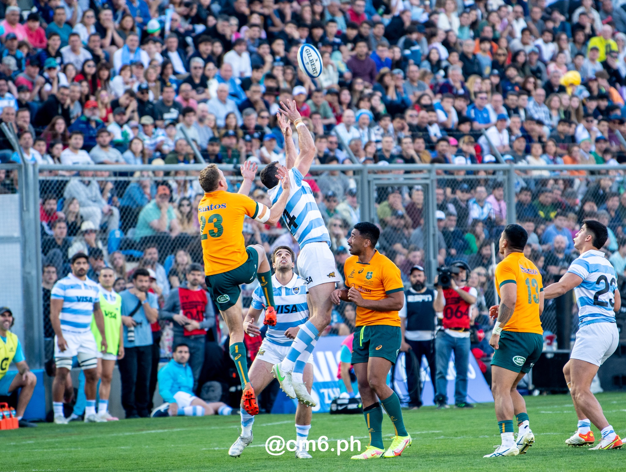  Selección Argentina de Rugby XV - Australia national rugby union team (M) - Rugby - Rugby Championship - Pumas (26) vs (41) Australia - Mendoza - Reel A (#RCH22ARGAUSa07) Photo by: Christian Mas | Siuxy Sports 2022-07-06