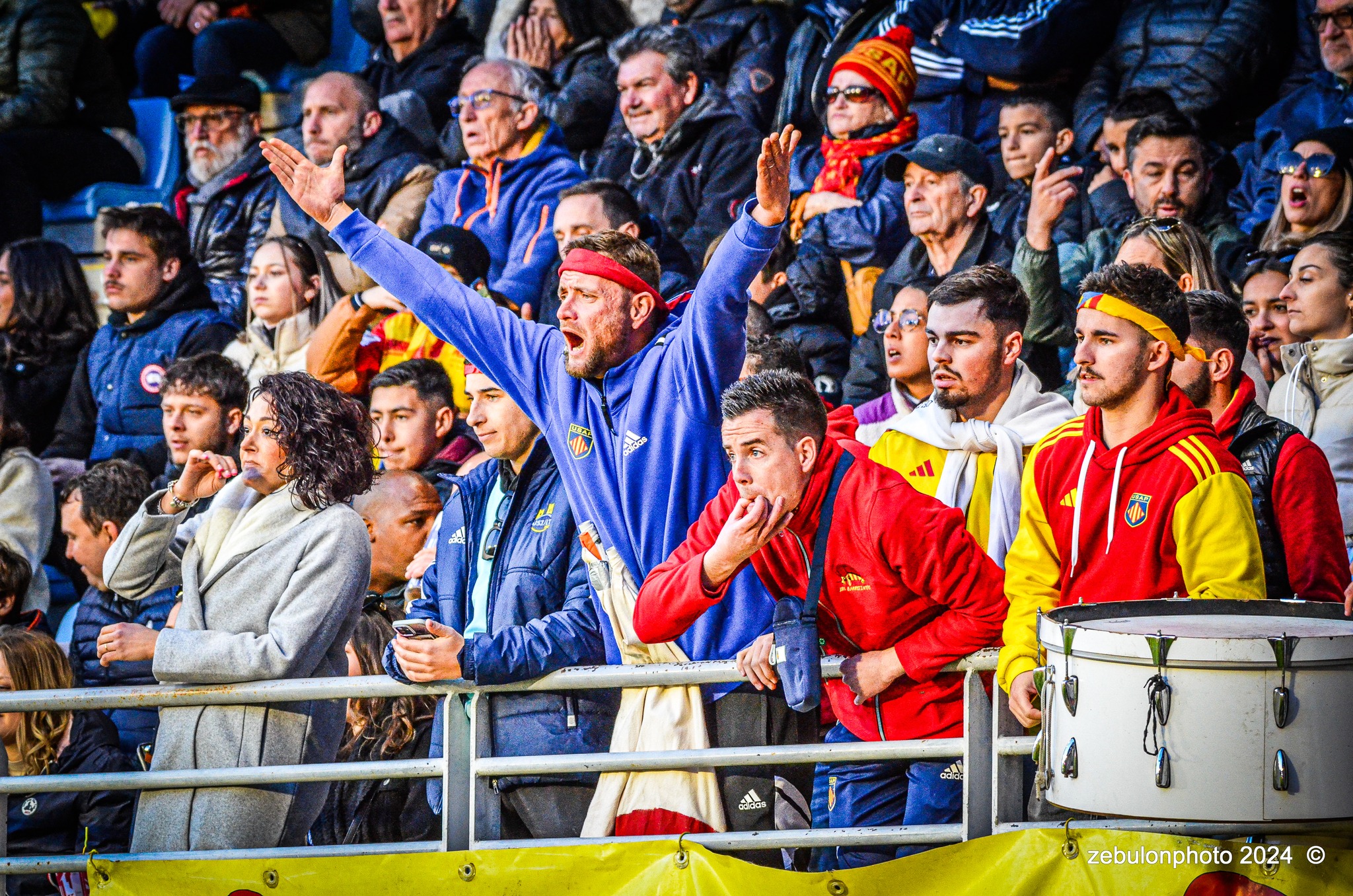  US Arlequins Perpignanais - Stade Rochelais - Rugby - TOP 14 - Perpignan (27) vs (15) La Rochelle (#TOP12USAPSR02) Photo by: Photo Zebulon | Siuxy Sports 2024-02-24