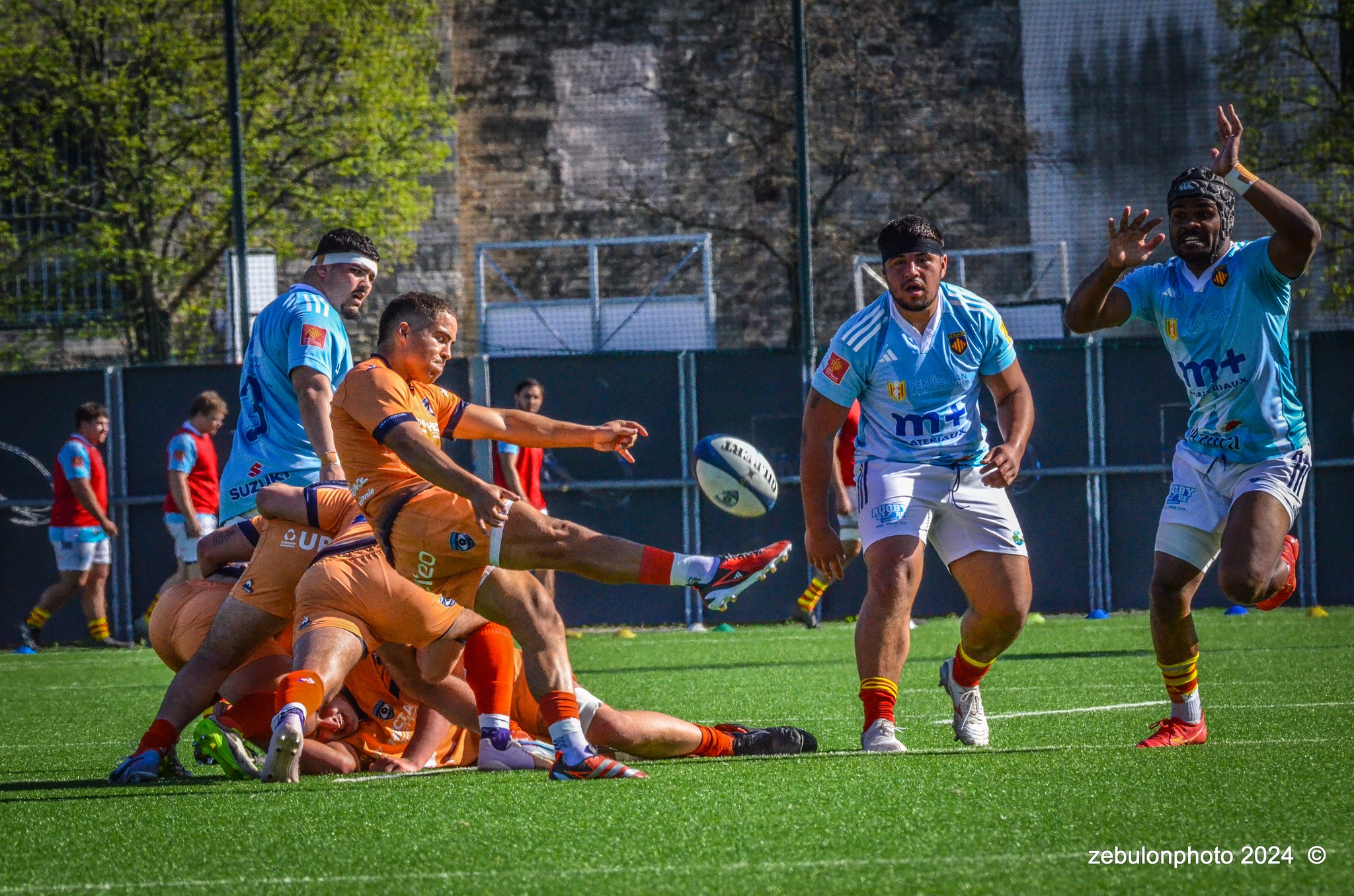  Montpellier Hérault Rugby - US Arlequins Perpignanais - Rugby - 2024 Espoirs - Montpellier (18) vs (7) Perpignan (#ESP24MHRUSAP03) Photo by: Photo Zebulon | Siuxy Sports 2024-03-16