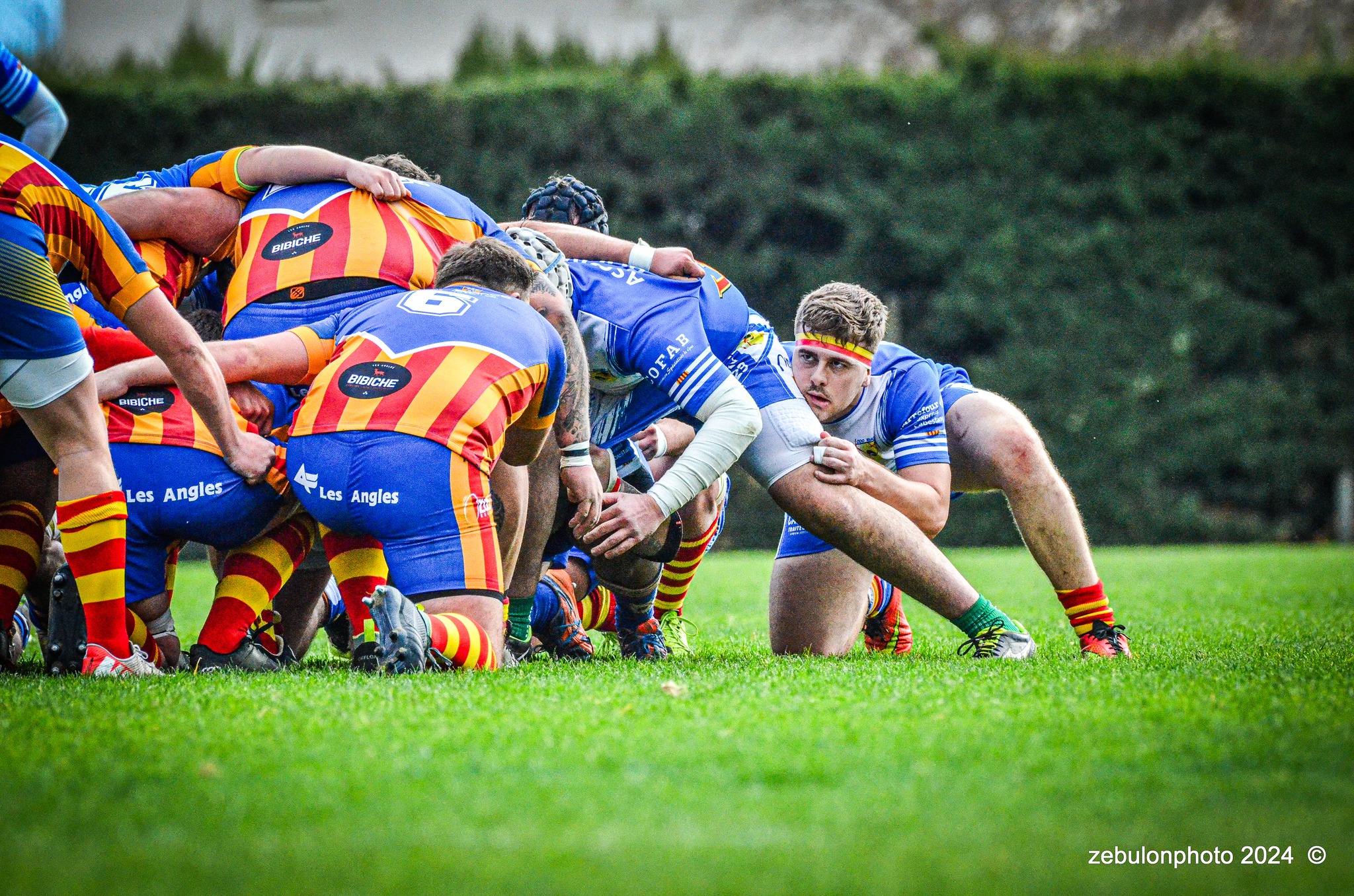  Cabestany Olympique XV - Rugby Athlétique Cerdagne Capcir - Rugby - Ligue Occitanie - Cabestany vs Cerdagne Capcir (#LO24CABRACC01) Photo by: Photo Zebulon | Siuxy Sports 2024-01-27