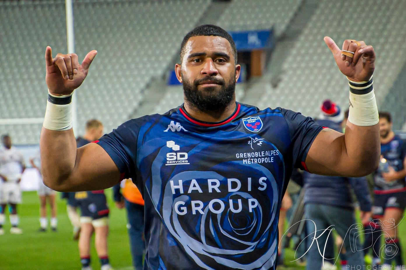 Pio MUARUA -  FC Grenoble Rugby - Rouen Normandie Rugby - Rugby - Pro D2 - FC Grenoble (43) vs (16) Rouen (#PD224FCGRNR03) Photo by: Karine Valentin | Siuxy Sports 2024-03-01