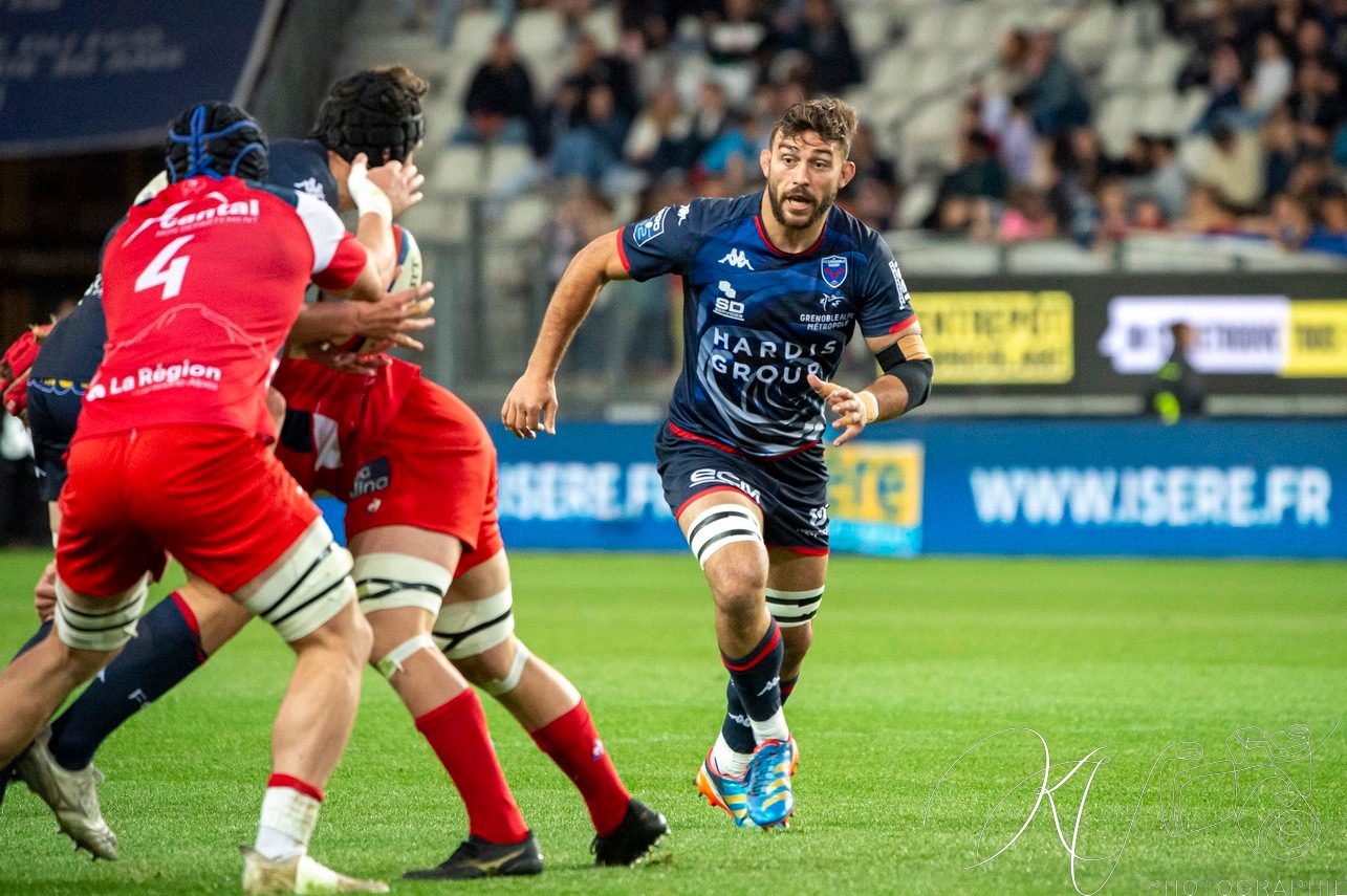 Thibaut MARTEL -  FC Grenoble Rugby - Stade Aurillacois - Rugby - FFR - 2024 PRO D2 - FC Grenoble (55) vs (10) Aurillac (#PD224T14FCGAUR04) Photo by: Karine Valentin | Siuxy Sports 2024-04-12
