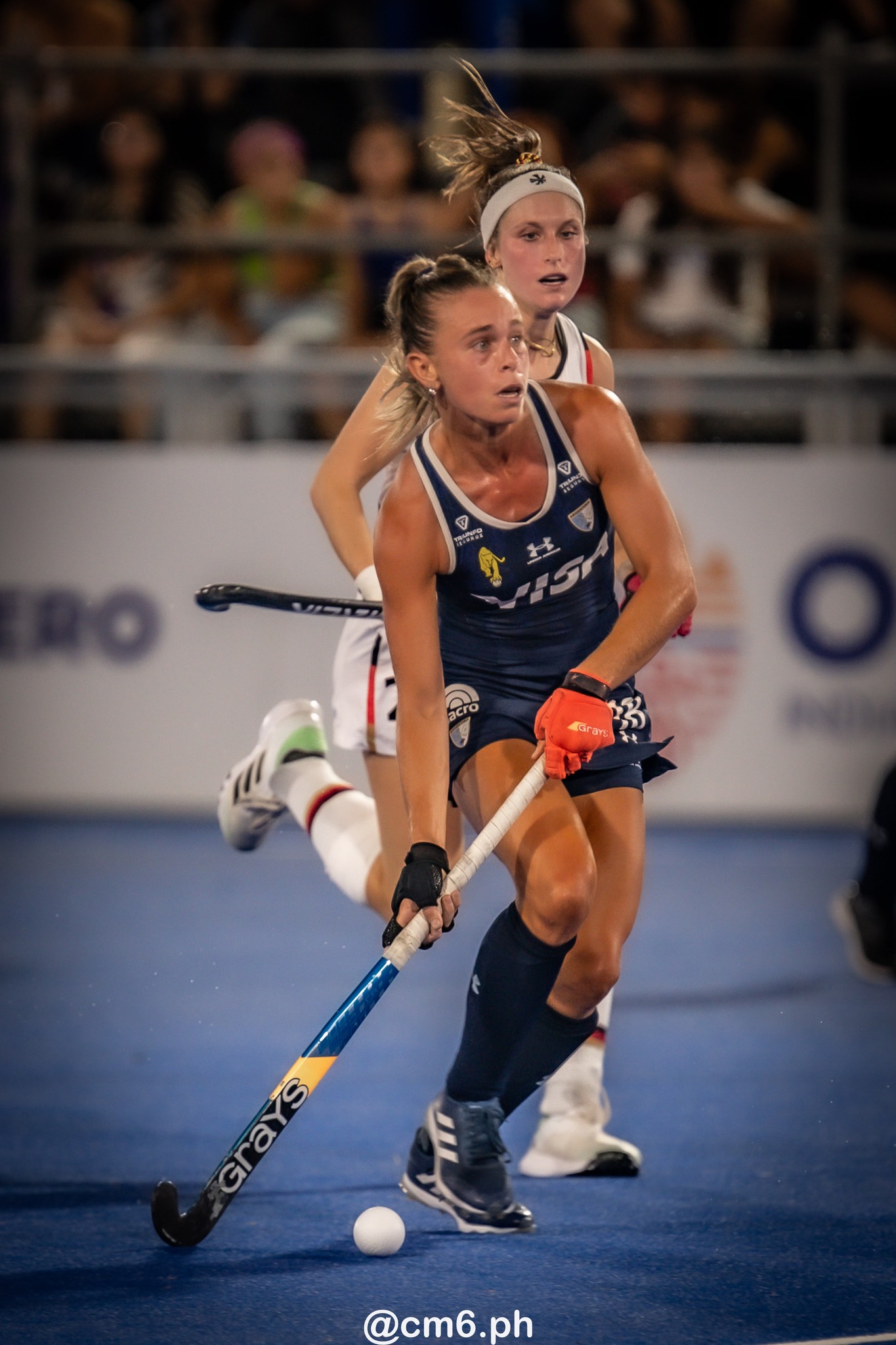 Victoria SAUZE VALDEZ -  Selección femenina de hockey sobre césped de Argentina - Germany women's national field hockey team - Field hockey - FIH Pro League Fem 2023-2024 - Argentina (3) vs (1) Germany (#FIHPF24ARGGER02) Photo by: Christian Mas | Siuxy Sports 2024-02-16