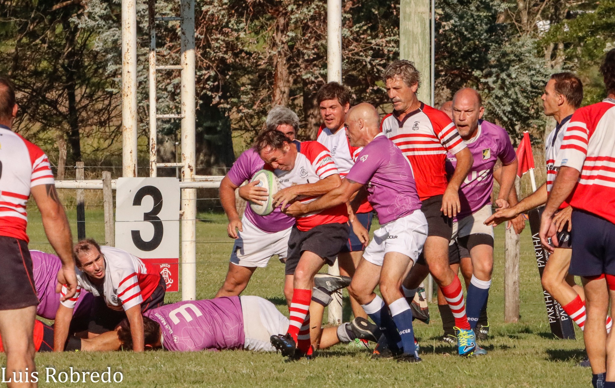  Areco Rugby Club - Club Champagnat - RugbyV - 6TO ENCUENTRO DE VETERANOS DEL ARECO RUGBY CLUB - Areco vs Champagnat (#2024ENCVETARCCHA03) Photo by: Luis Robredo | Siuxy Sports 2024-03-09