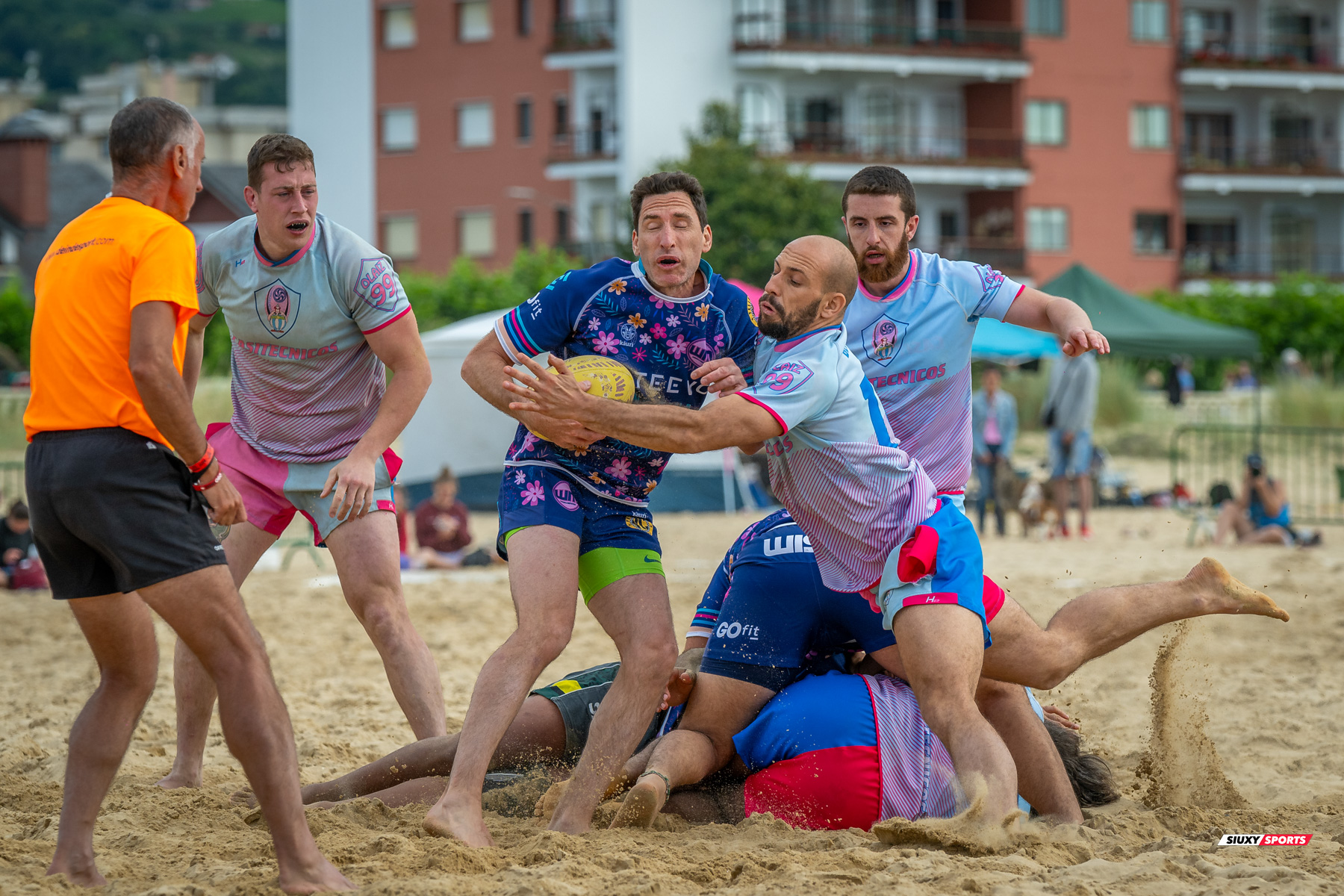  Universitario de Cantabria Rugby Club - Santoña Rugby Club - Rugby Playa - Circuito International del Cantabrico de Rugby Playa - IV Torneo Internacional de Laredo (#2024RugbyPlayaIVLaredo) Photo by: Fredy Monfoto | Siuxy Sports 2024-07-13