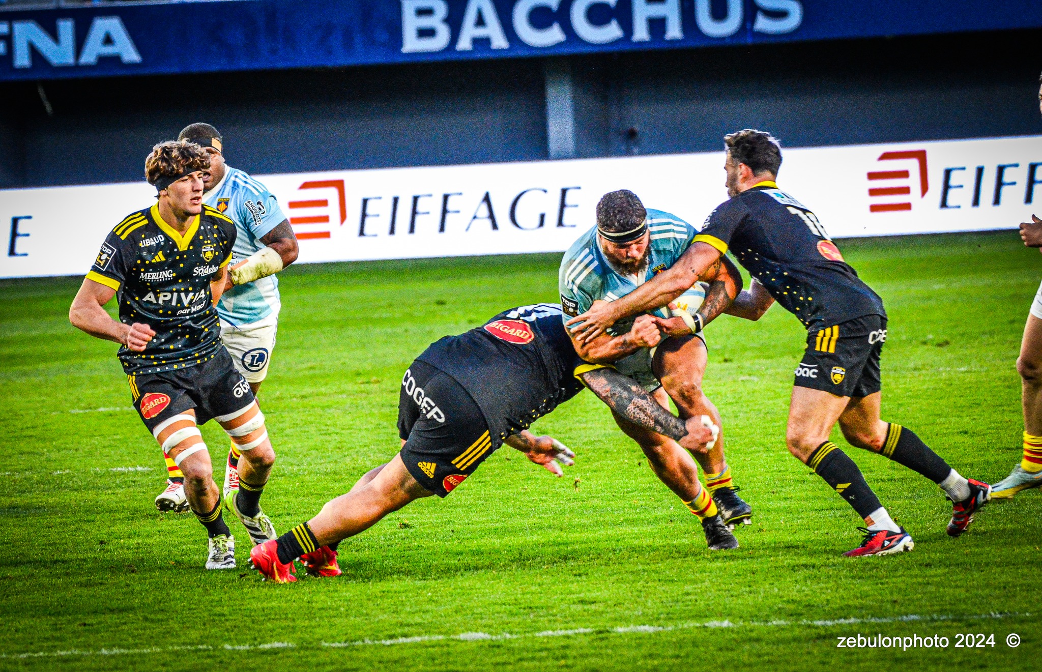  US Arlequins Perpignanais - Stade Rochelais - Rugby - TOP 14 - Perpignan (27) vs (15) La Rochelle (#TOP12USAPSR02) Photo by: Photo Zebulon | Siuxy Sports 2024-02-24