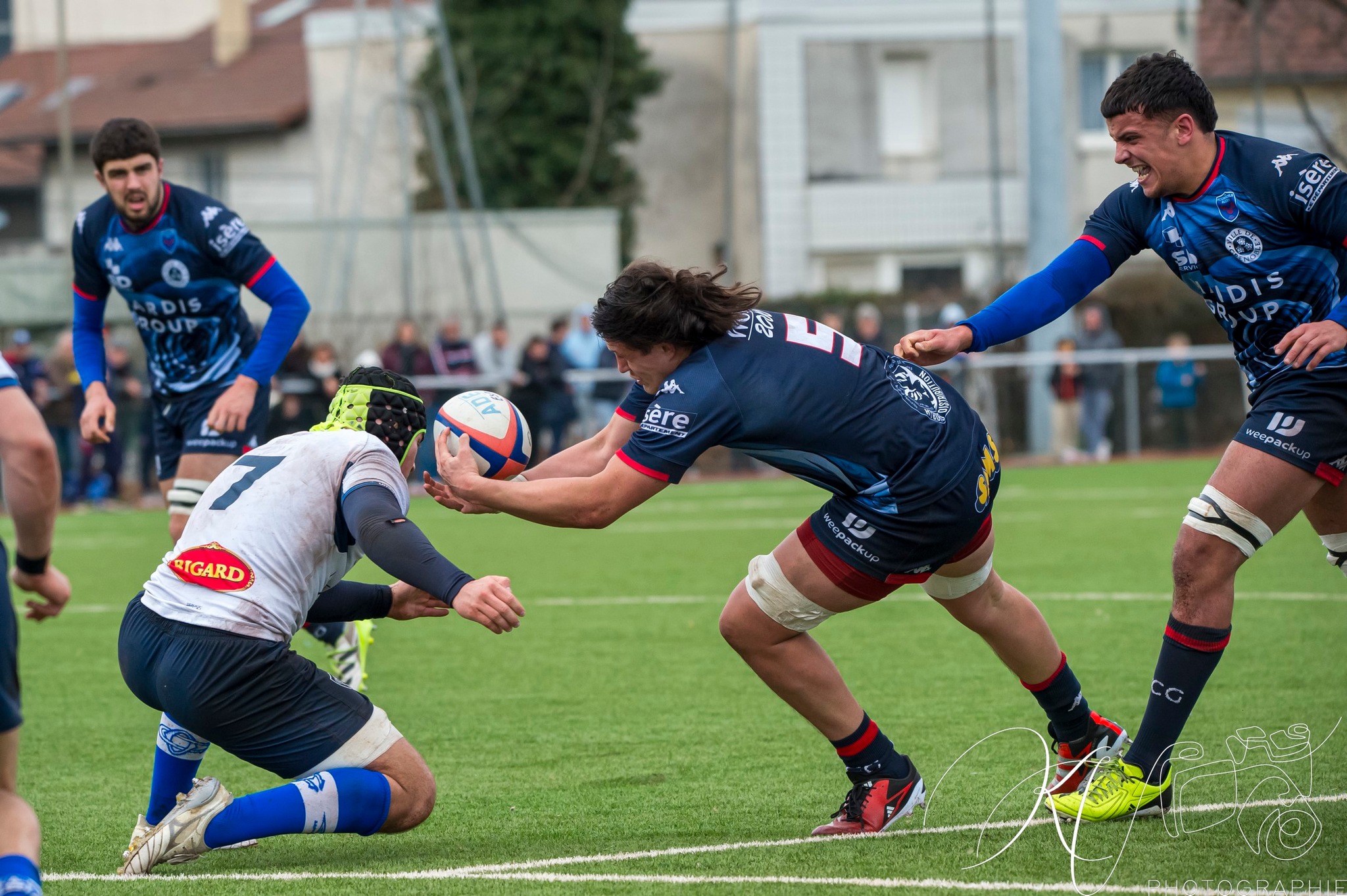 Merlin JAFFRE -  FC Grenoble Rugby - Castres Olympique - Rugby - 2024 Espoirs - FC Grenoble (53) vs (32) Castres Olympique (#ESP24FCGCAS02) Photo by: Karine Valentin | Siuxy Sports 2024-02-17