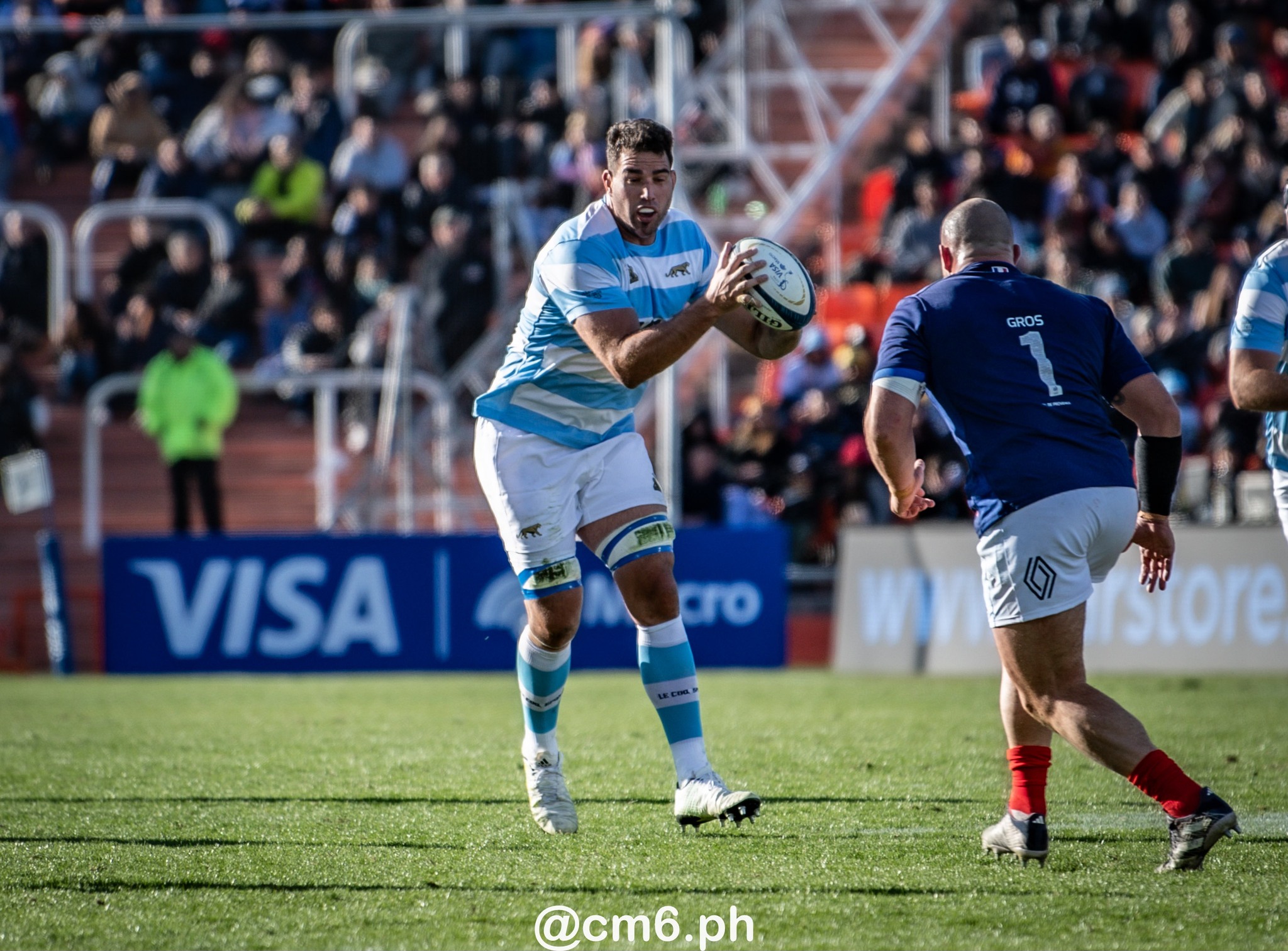 Lucas PAULOS -  Selección Argentina de Rugby XV - Équipe de France de rugby à XV - Rugby - 2024 - Los Pumas - Argentina (13) vs (28) Francia (#2024PUMFRA07) Photo by: Christian Mas | Siuxy Sports 2024-07-06