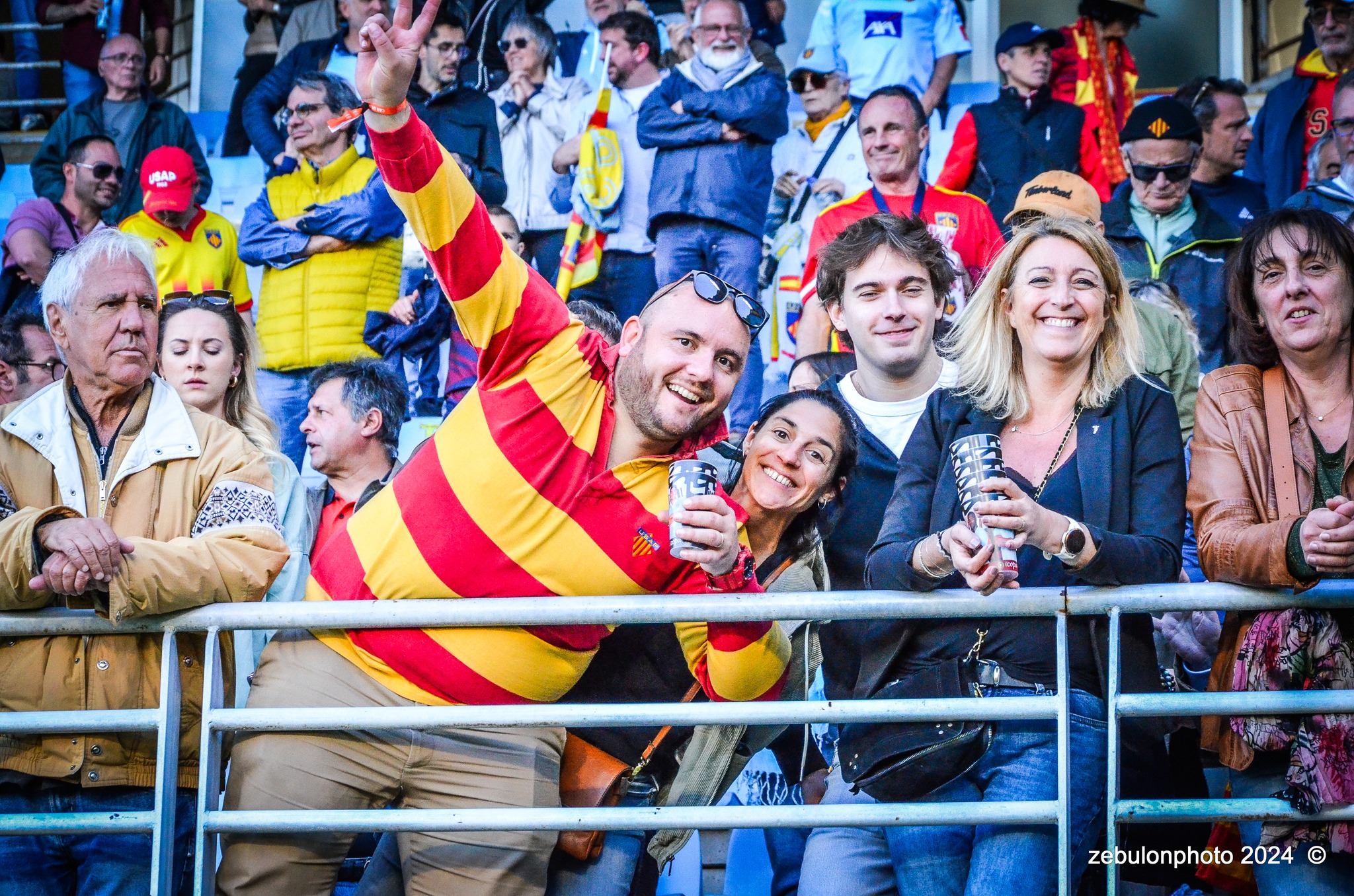  US Arlequins Perpignanais - Lyon Olympique Universitaire - Rugby - FFR 2024 - TOP14 - USAP (51) VS (20) LOU (#FFR24T14USALOU04) Photo by: Photo Zebulon | Siuxy Sports 2024-04-20