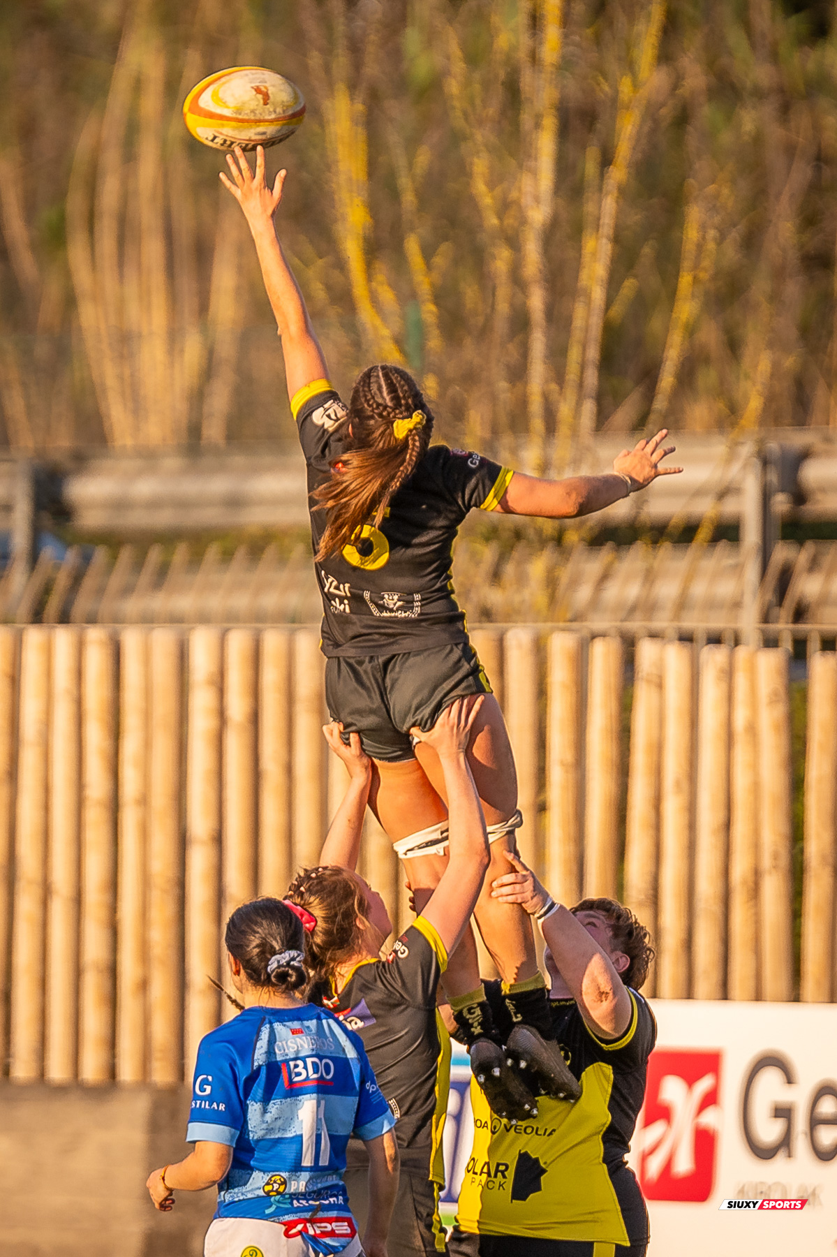  Getxo Artea Rugby Taldea - Club de Rugby Cisneros - Rugby - FER 2024 - DHB F - Getxo Neskak Rt (25) vs (13) Cisneros (#FER24DHBGNCIS02) Photo by: Fredy Monfoto | Siuxy Sports 2024-02-17