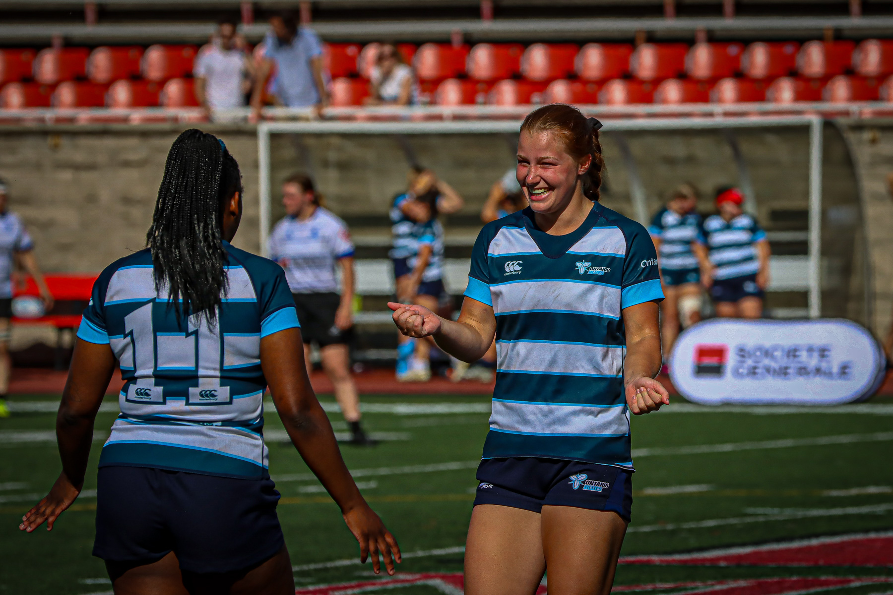  Équipe féminine - Rugby Québec - Ontario Blues (w) - Rugby - QORC-CROQ 2024 - FINALS - QUÉBEC EST (37) VS (13) ONTARIO EST - 1ST POSITION - Reel Mayarts (#QORC24QCEONE16) Photo by: Photo Mayarts | Siuxy Sports 2024-06-01