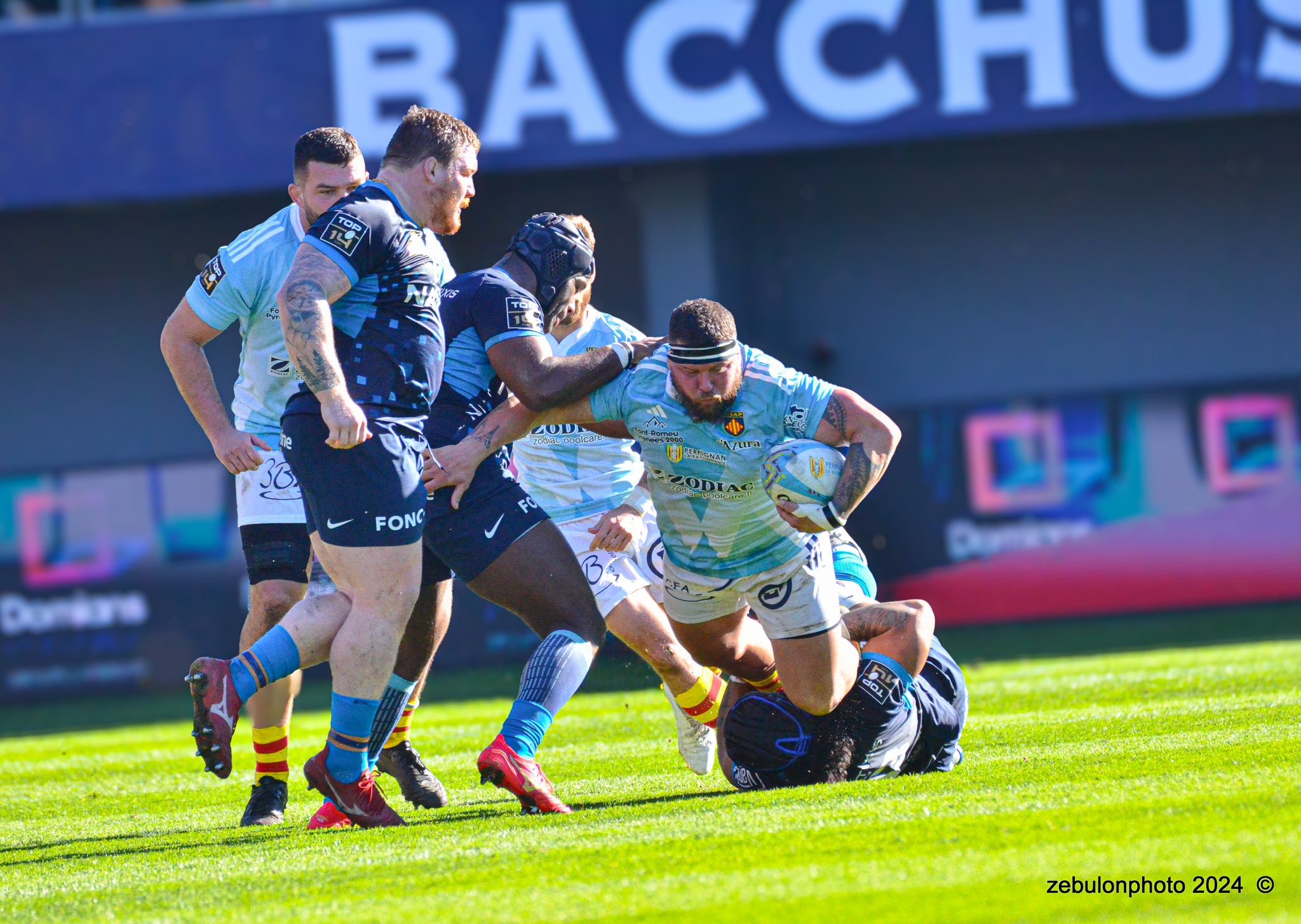  US Arlequins Perpignanais - Racing 92 - Rugby - TOP 14 - Perpignan (26) vs (5) Racing 92 (#TOP1424USAPR9202) Photo by: Photo Zebulon | Siuxy Sports 2024-02-03