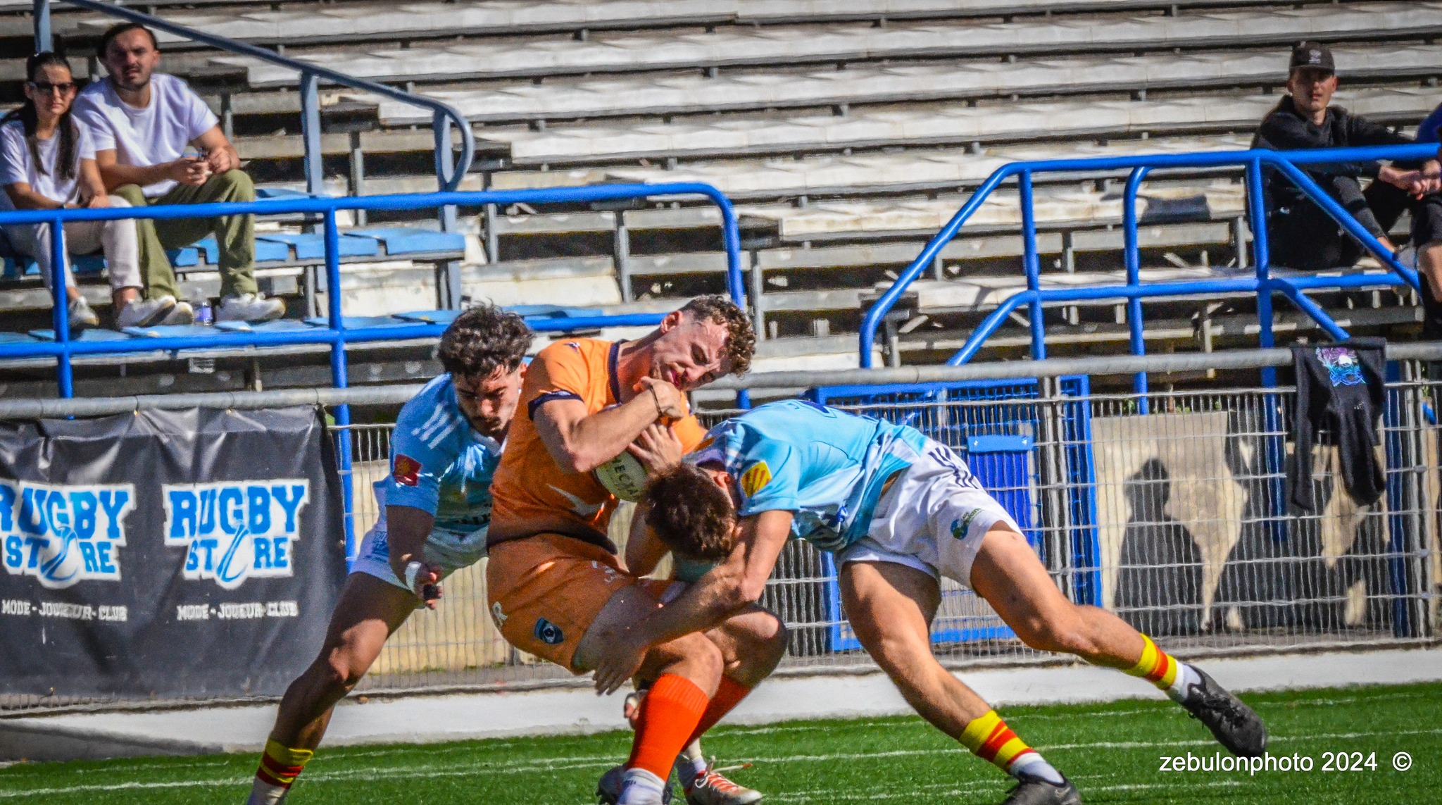  Montpellier Hérault Rugby - US Arlequins Perpignanais - Rugby - 2024 Espoirs - Montpellier (18) vs (7) Perpignan (#ESP24MHRUSAP03) Photo by: Photo Zebulon | Siuxy Sports 2024-03-16