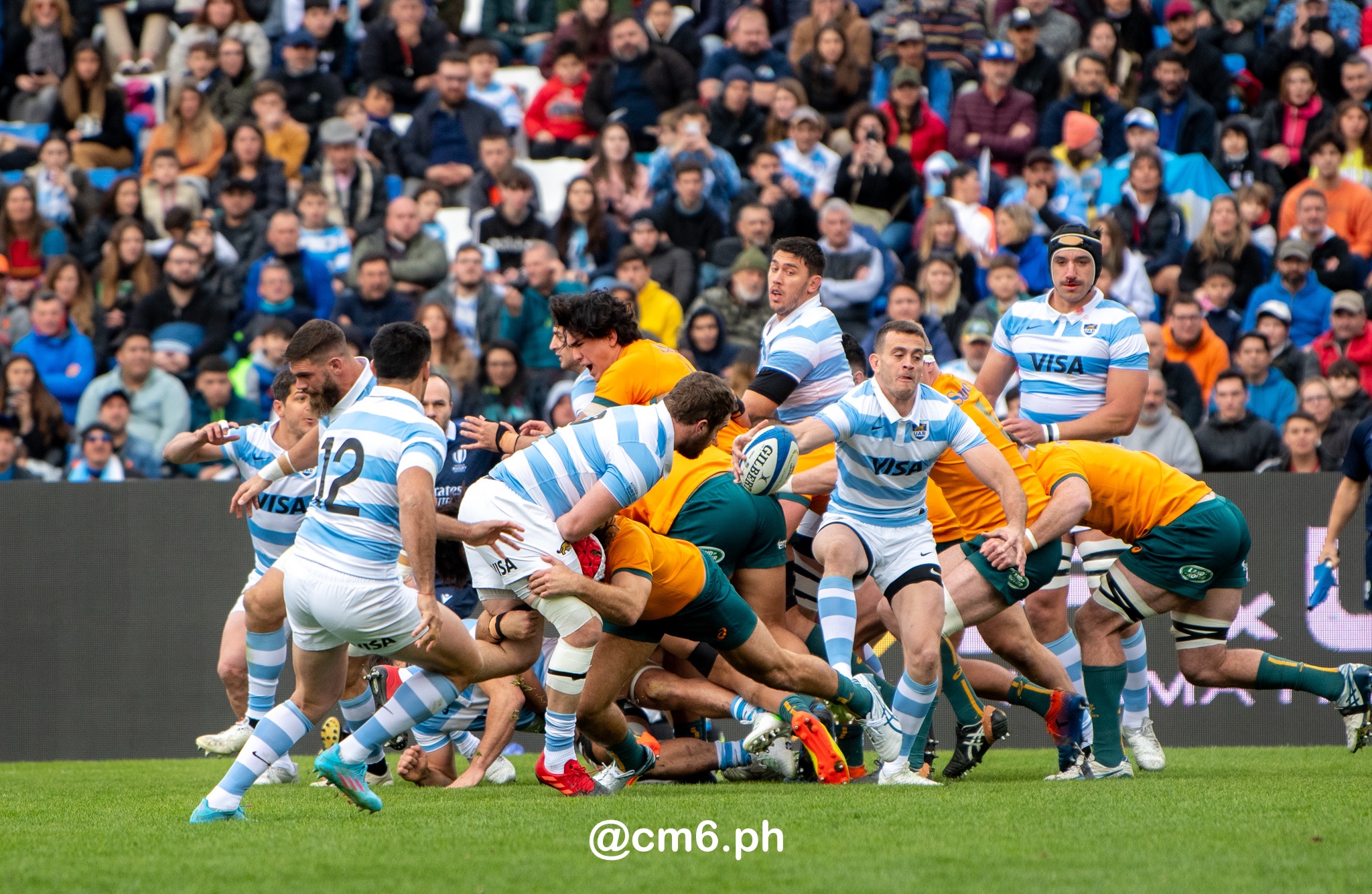  Selección Argentina de Rugby XV - Australia national rugby union team (M) - Rugby - Rugby Championship - Pumas (26) vs (41) Australia - Mendoza - Reel A (#RCH22ARGAUSa07) Photo by: Christian Mas | Siuxy Sports 2022-07-06