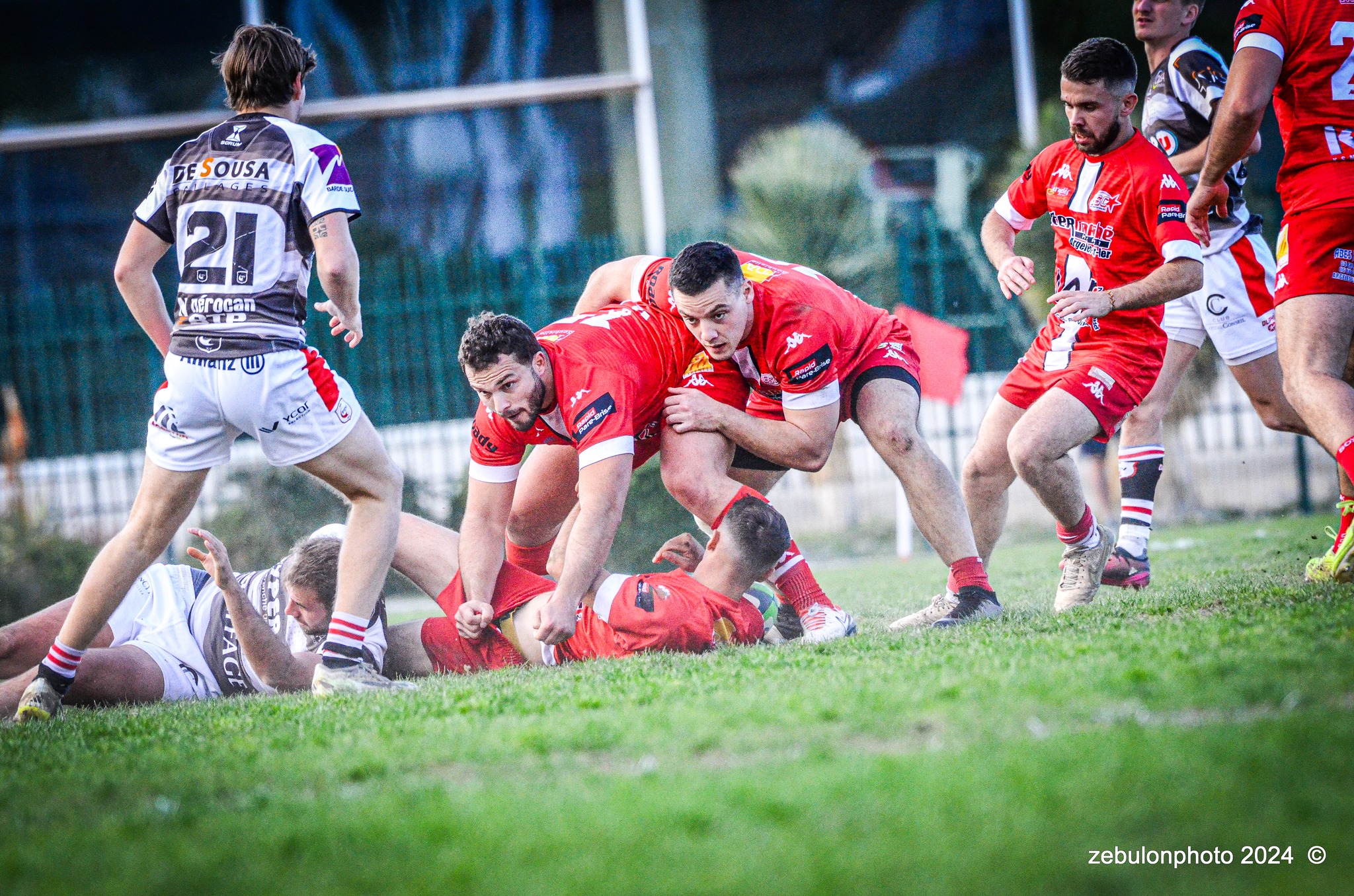  Étoile Sportive Catalane - Football Club Villefranchois - Lauragais - Rugby - FFR -  Fed 2 2024 - Etoile Sportive Catalane vs FC Villefranchois (#FFR24F2ESCFCV03) Photo by: Photo Zebulon | Siuxy Sports 2024-03-23