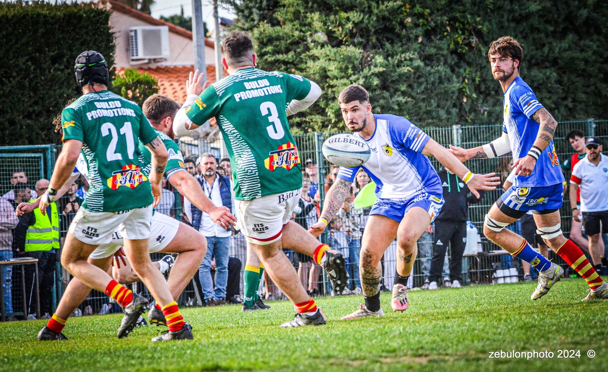  Cabestany Olympique XV - RC Ponteilla - Rugby - FFR Reg3 - Cabestani (15) vs (25) Ponteilla (#FFR24R3CABPON03) Photo by: Photo Zebulon | Siuxy Sports 2024-03-17