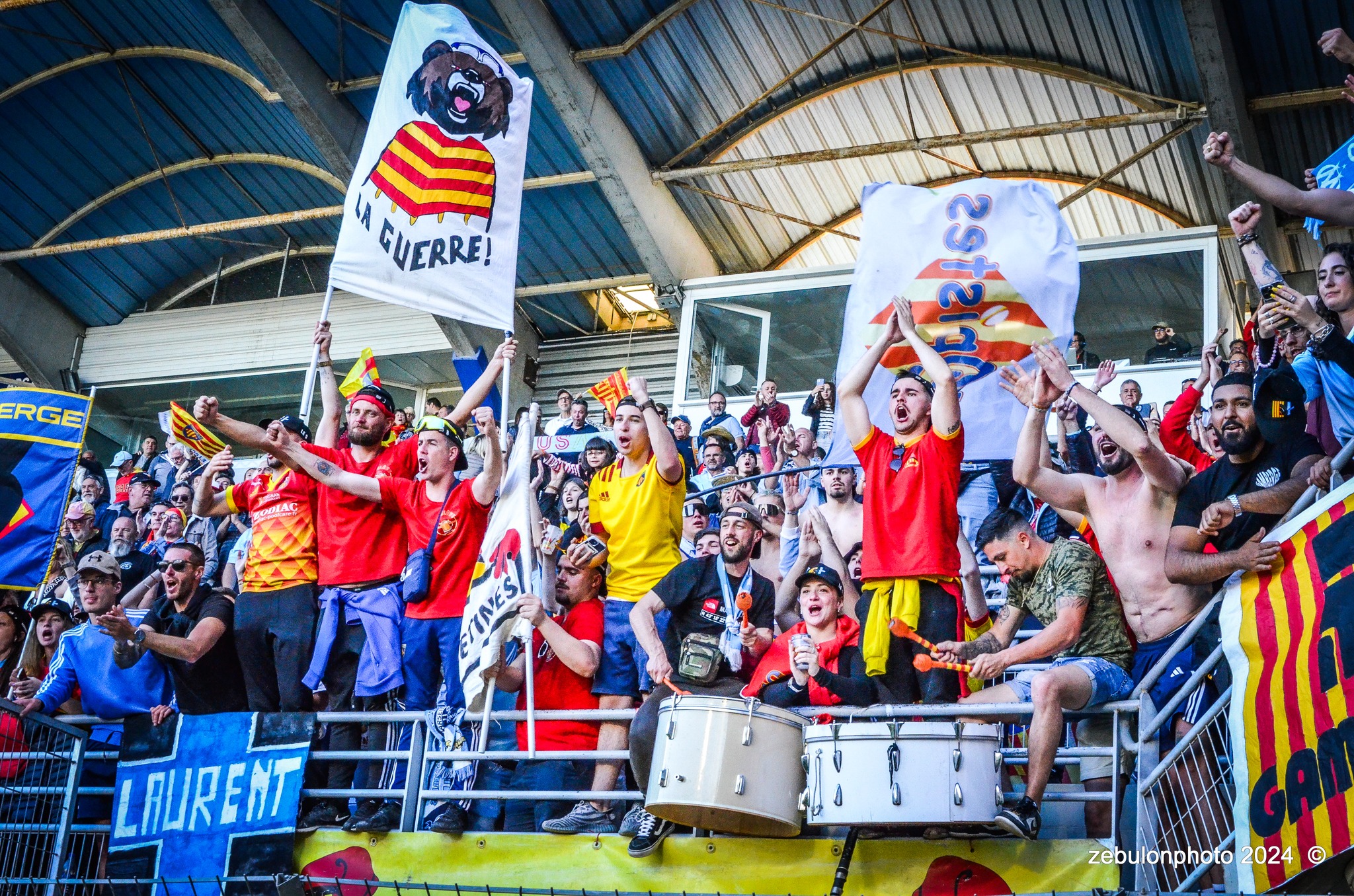  US Arlequins Perpignanais - Lyon Olympique Universitaire - Rugby - FFR 2024 - TOP14 - USAP (51) VS (20) LOU (#FFR24T14USALOU04) Photo by: Photo Zebulon | Siuxy Sports 2024-04-20