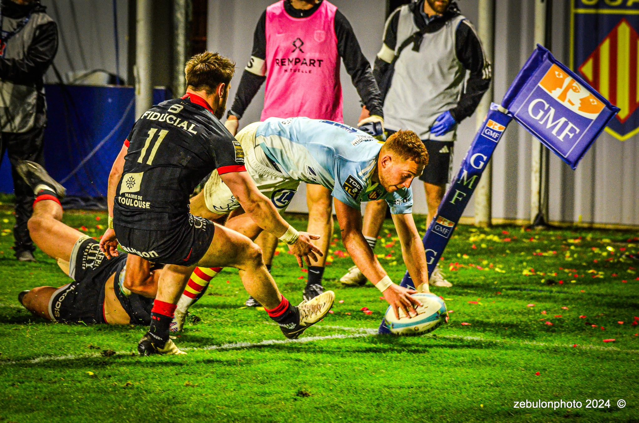  US Arlequins Perpignanais - RC Toulonnais - Rugby - TOP 14 - Perpignan (27) vs (17) RC Toulonnais (#TOP1424USAPRCT03) Photo by: Photo Zebulon | Siuxy Sports 2024-03-09