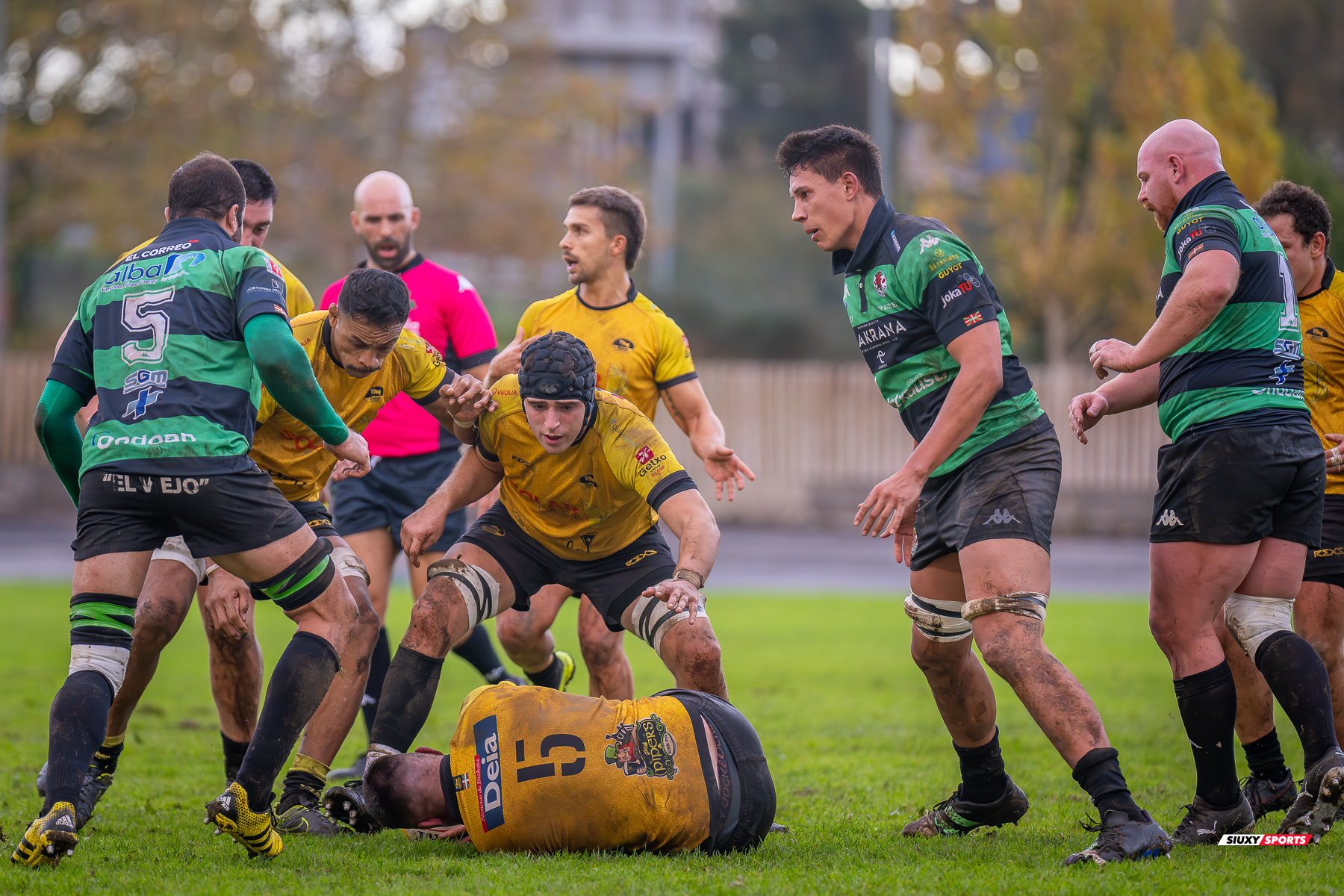 Angus RILEY KEEFE - Juan Cruz RODRIGUEZ HERRERA -  Getxo Artea Rugby Taldea - Gernika Rugby Taldea - Rugby - FER 2023 - DHB - Getxo Artea RT (24) vs (20) Universitario Bilbao Rugby (#FER23DHBGETGER11) Photo by: Fredy Monfoto | Siuxy Sports 2023-11-25