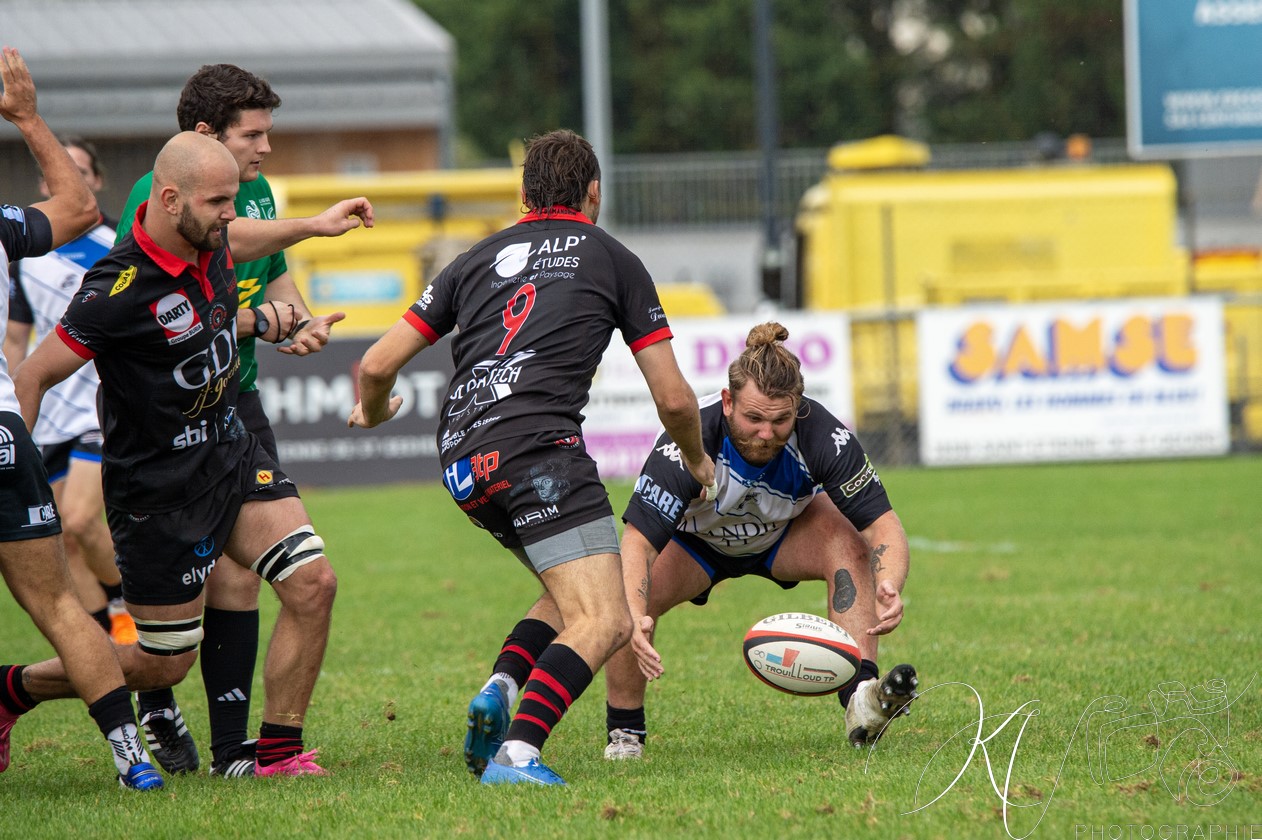  Bièvre Saint-Geoirs RC - US Vinay - Rugby - FFR 2024 Fed2 - Bievre SG vs US Vinay (#FFR24F2BSGUSV09) Photo by: Karine Valentin | Siuxy Sports 2024-09-22