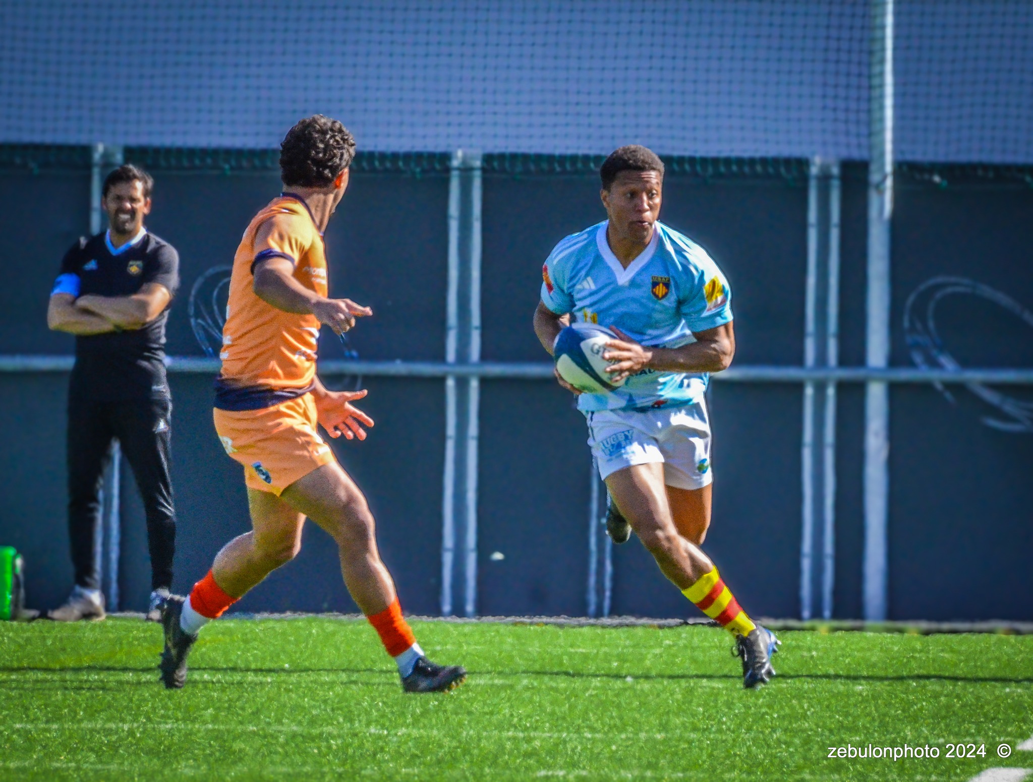  Montpellier Hérault Rugby - US Arlequins Perpignanais - Rugby - 2024 Espoirs - Montpellier (18) vs (7) Perpignan (#ESP24MHRUSAP03) Photo by: Photo Zebulon | Siuxy Sports 2024-03-16