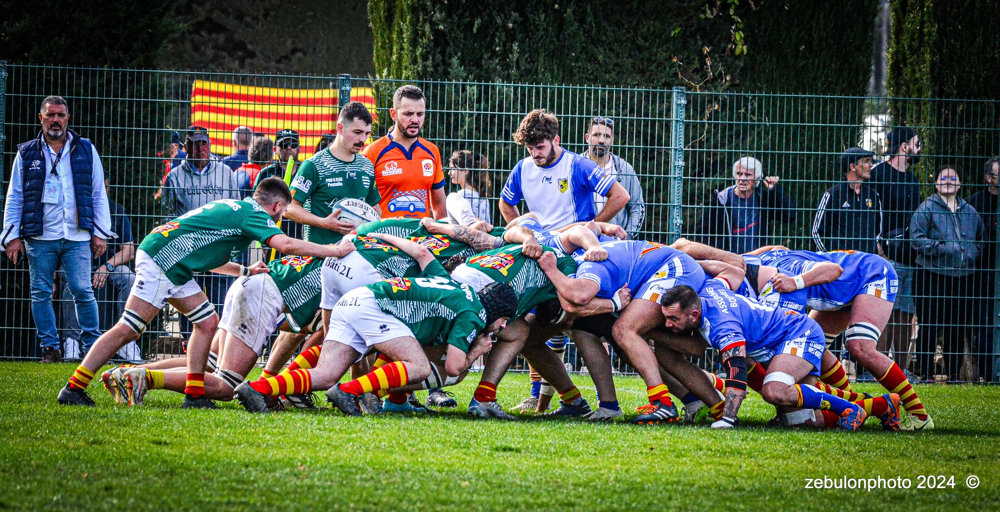  Cabestany Olympique XV - RC Ponteilla - Rugby - FFR Reg3 - Cabestani (15) vs (25) Ponteilla (#FFR24R3CABPON03) Photo by: Photo Zebulon | Siuxy Sports 2024-03-17