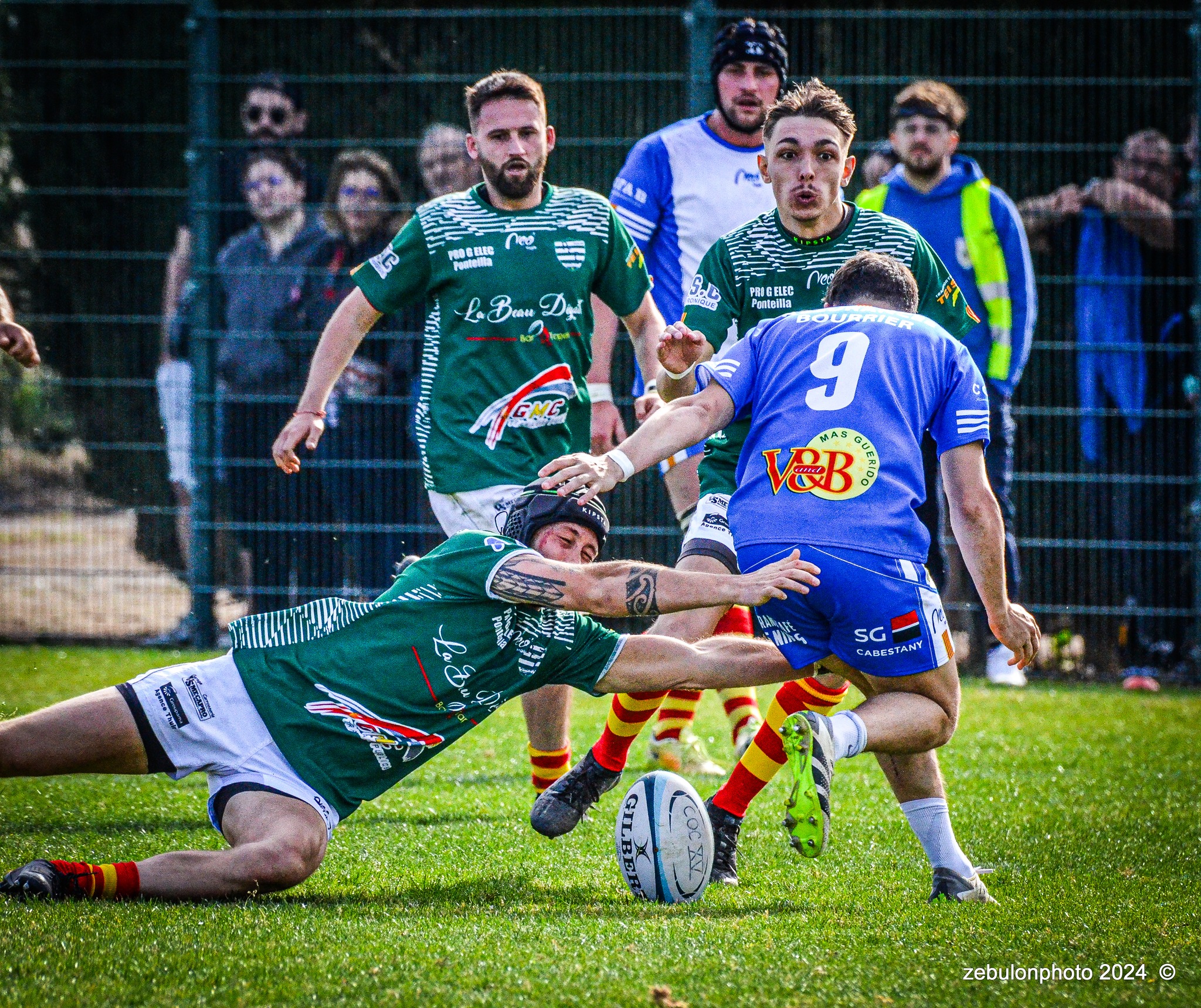  Cabestany Olympique XV - RC Ponteilla - Rugby - FFR Reg3 - Cabestani (15) vs (25) Ponteilla (#FFR24R3CABPON03) Photo by: Photo Zebulon | Siuxy Sports 2024-03-17