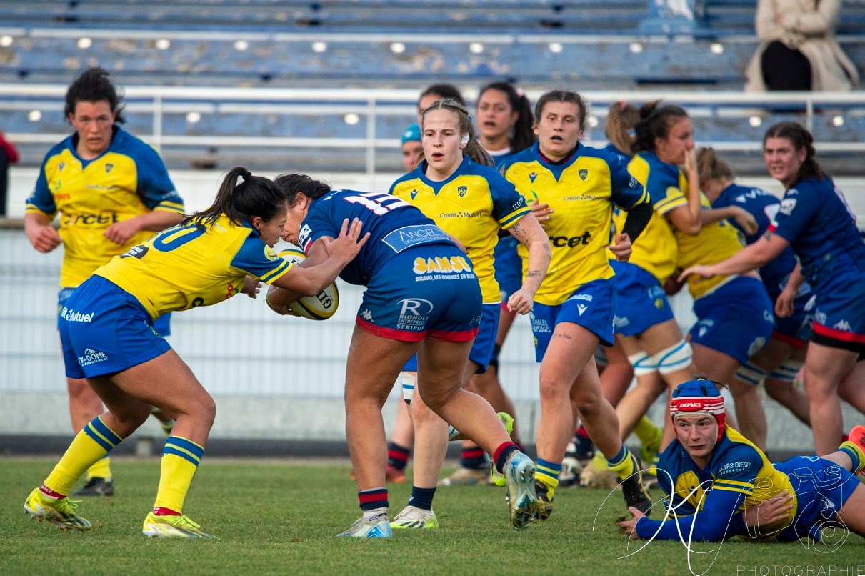  ASM Romagnat rugby féminin - FC Grenoble Rugby - Rugby - FFR 2024 Elite 1 Fém - ASM Romagnat (32) vs (8) Amazones FC Grenoble  (#FFR24E1FASMRFCG11) Photo by: Karine Valentin | Siuxy Sports 2024-11-17