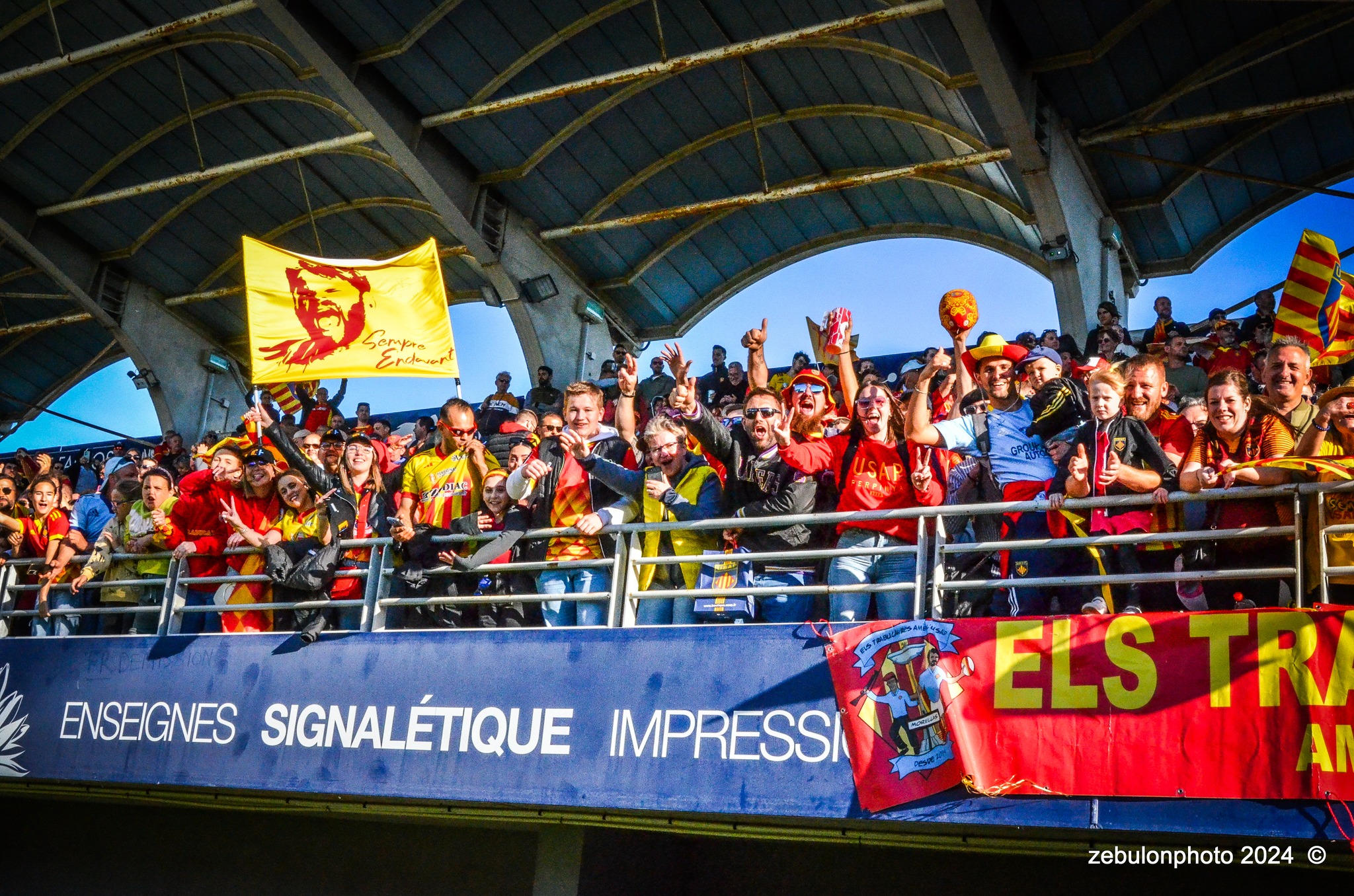  US Arlequins Perpignanais - Lyon Olympique Universitaire - Rugby - FFR 2024 - TOP14 - USAP (51) VS (20) LOU (#FFR24T14USALOU04) Photo by: Photo Zebulon | Siuxy Sports 2024-04-20