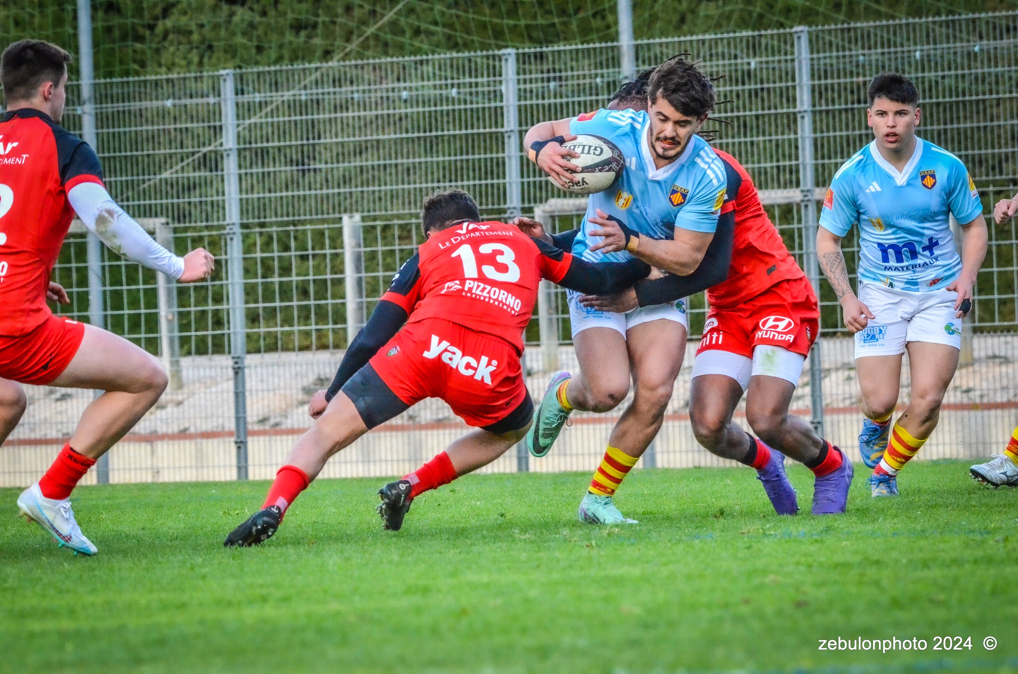 US Arlequins Perpignanais - RC Toulonnais - Rugby - Espoirs - USAP vs RCT (#ESP24USAPRCT02) Photo by: Photo Zebulon | Siuxy Sports 2024-02-10