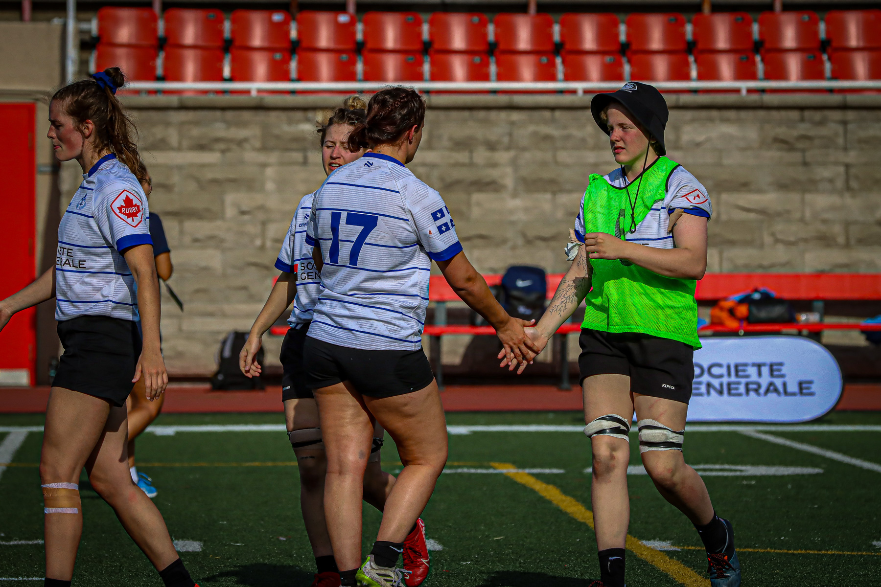  Équipe féminine - Rugby Québec - Ontario Blues (w) - Rugby - QORC-CROQ 2024 - FINALS - QUÉBEC EST (37) VS (13) ONTARIO EST - 1ST POSITION - Reel Mayarts (#QORC24QCEONE16) Photo by: Photo Mayarts | Siuxy Sports 2024-06-01