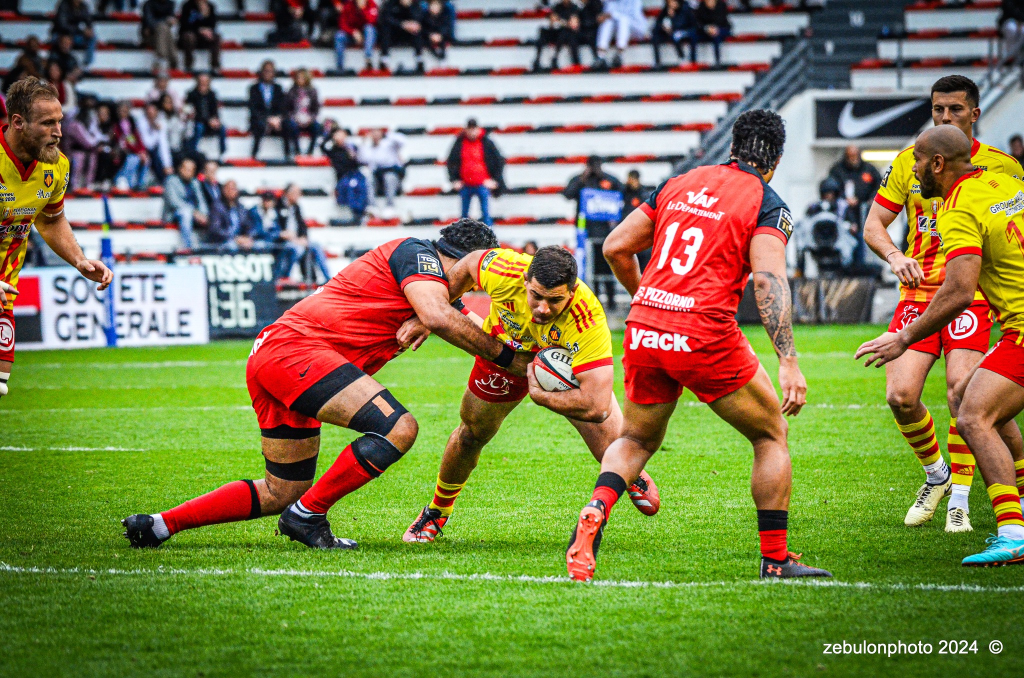  RC Toulonnais - US Arlequins Perpignanais - Rugby - TOP 14 - Toulon (44) vs (22) Perpignan (#TOP1424RCTUSAP03) Photo by: Photo Zebulon | Siuxy Sports 2024-03-02