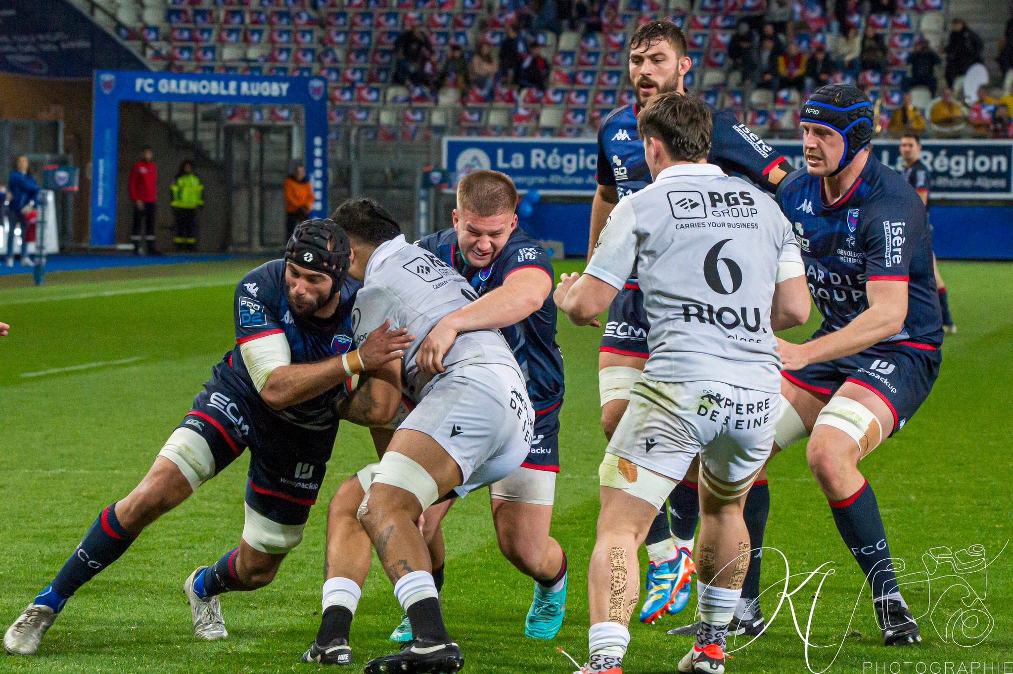  FC Grenoble Rugby - Rouen Normandie Rugby - Rugby - Pro D2 - FC Grenoble (43) vs (16) Rouen (#PD224FCGRNR03) Photo by: Karine Valentin | Siuxy Sports 2024-03-01