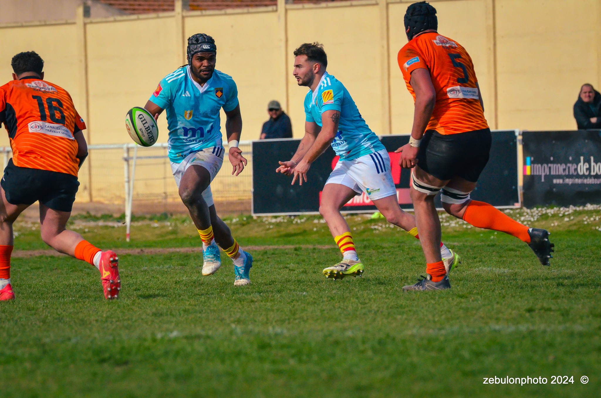  Racing Club Narbonnais - US Arlequins Perpignanais - Rugby - Espoirs - Narbonne vs USAP (#ESP24RCNUSAP02) Photo by: Photo Zebulon | Siuxy Sports 2024-02-17