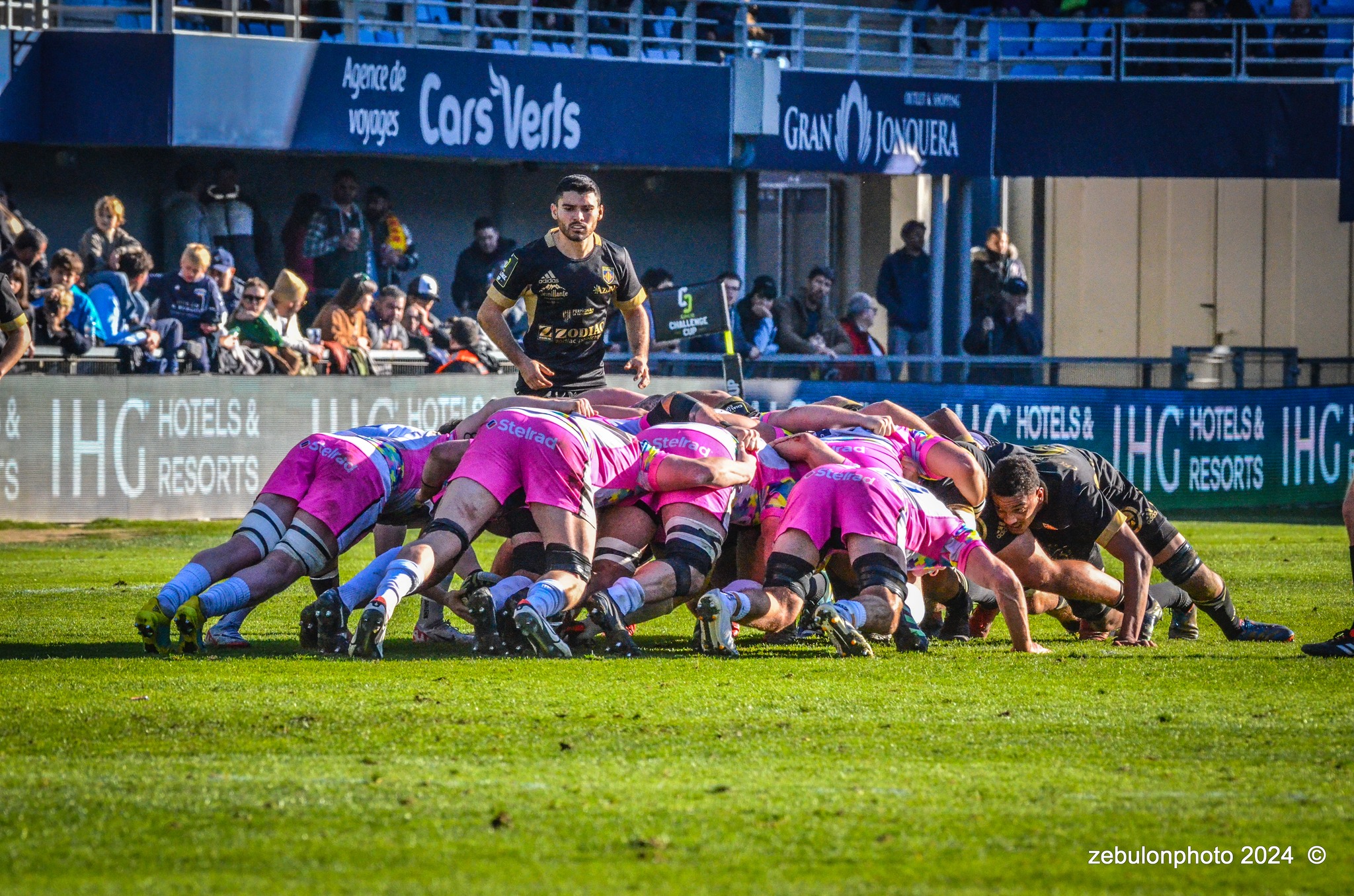  US Arlequins Perpignanais - Newcastle Falcons - Rugby - Challenge Cup - Perpignan (23) vs (32) Newcastle Falcons (#CC24USAPNF01) Photo by: Photo Zebulon | Siuxy Sports 2024-01-21