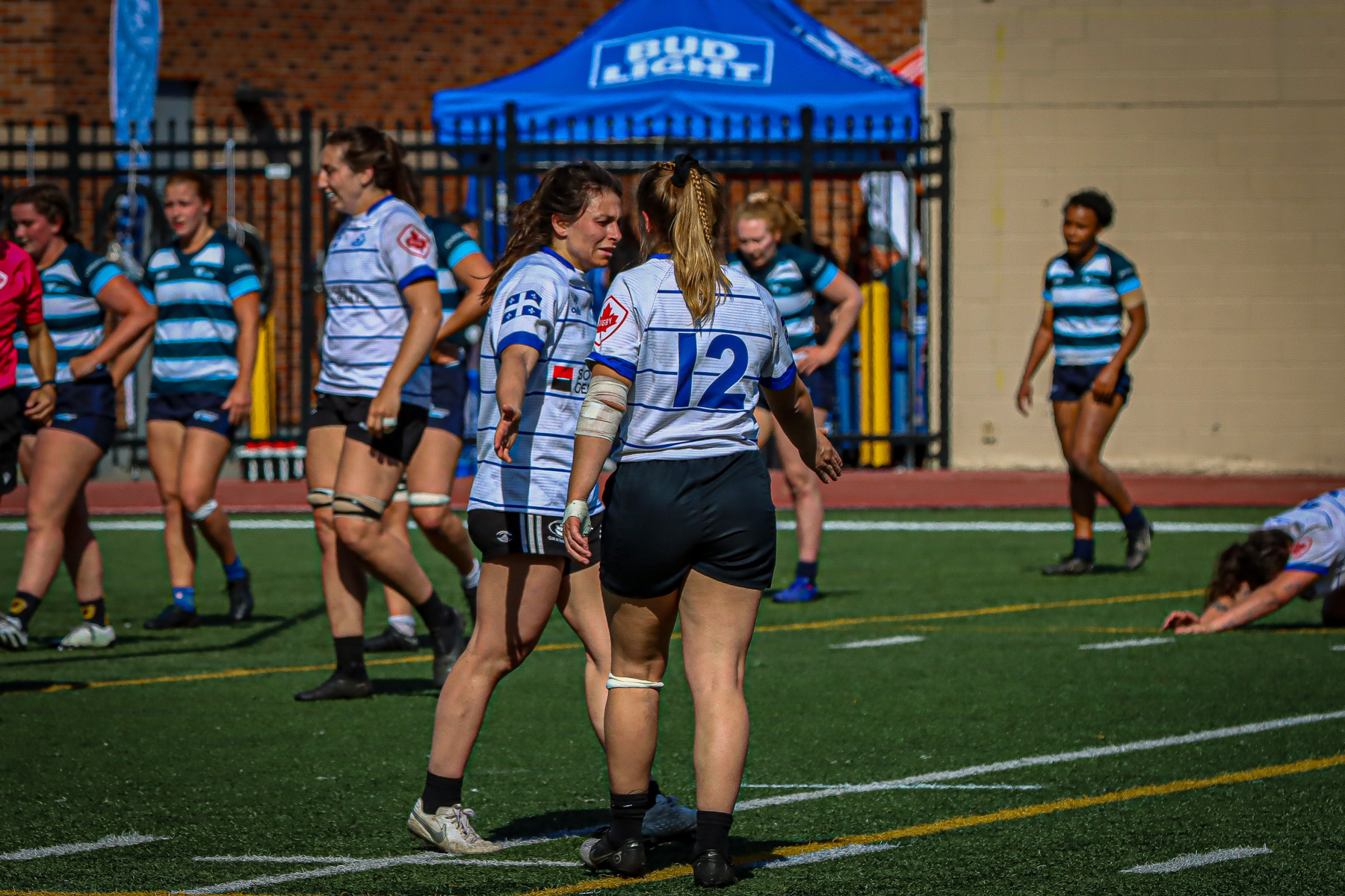  Équipe féminine - Rugby Québec - Ontario Blues (w) - Rugby - QORC-CROQ 2024 - FINALS - QUÉBEC EST (37) VS (13) ONTARIO EST - 1ST POSITION - Reel Mayarts (#QORC24QCEONE16) Photo by: Photo Mayarts | Siuxy Sports 2024-06-01
