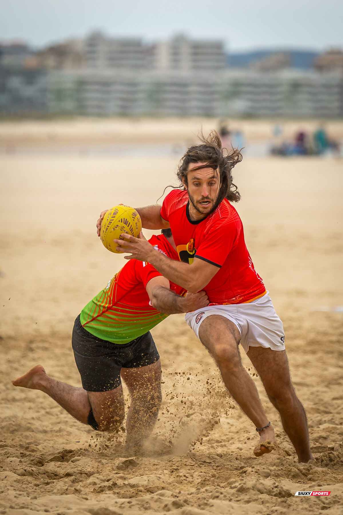  Universitario de Cantabria Rugby Club - Santoña Rugby Club - Rugby Playa - Circuito International del Cantabrico de Rugby Playa - IV Torneo Internacional de Laredo (#2024RugbyPlayaIVLaredo) Photo by: Fredy Monfoto | Siuxy Sports 2024-07-13
