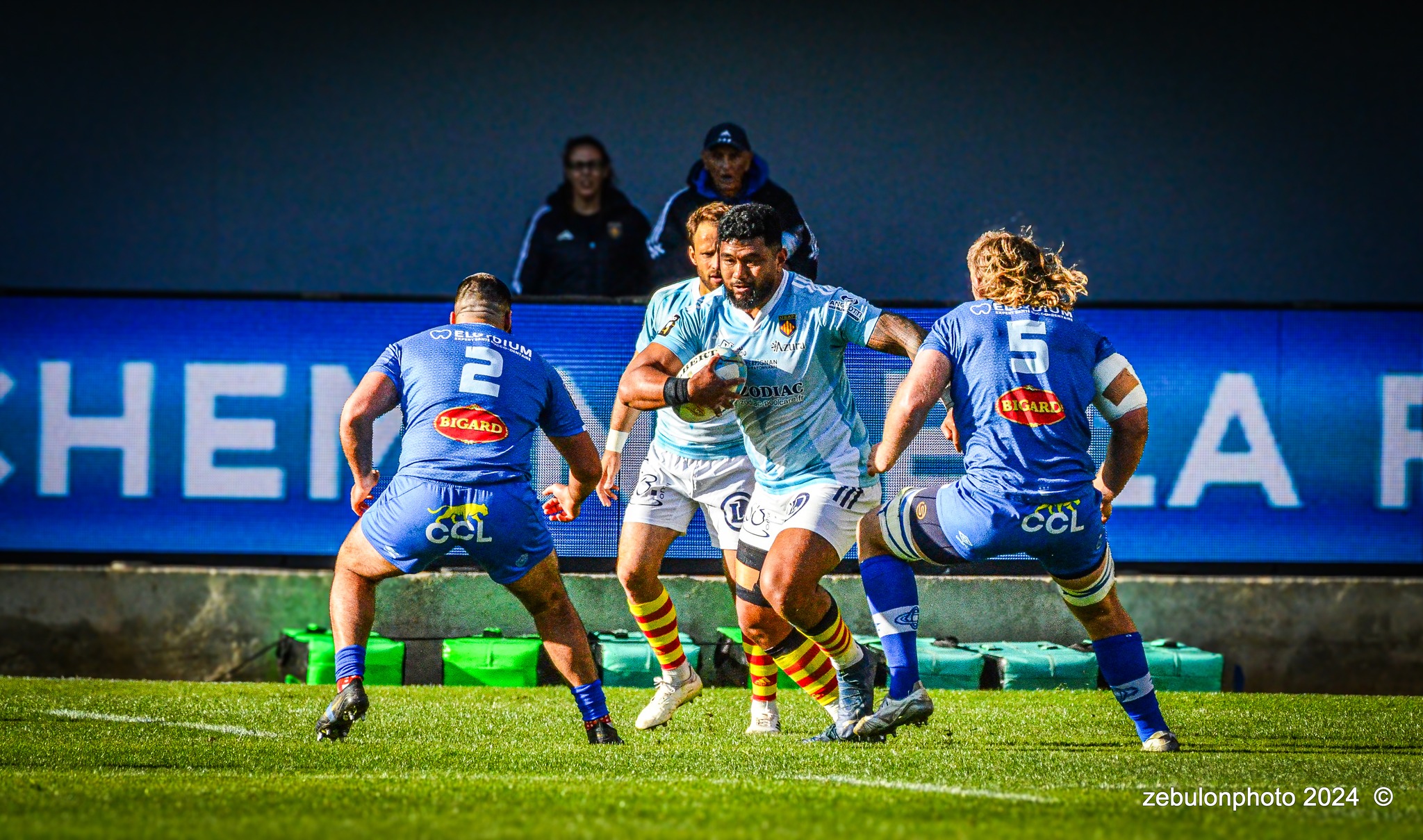  US Arlequins Perpignanais - Castres Olympique - Rugby - FFR 2024 - Top14 - USAP (43) vs (12) Castres  (#FFR24TOPPERCAS03) Photo by: Photo Zebulon | Siuxy Sports 2024-03-30