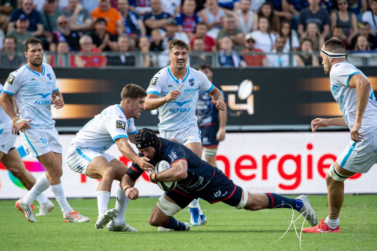  FC Grenoble Rugby - Montpellier Hérault Rugby - Rugby - FFR - 2024 - Access Match -  FC Grenoble (18) vs (20) Montpellier (#FFR24FCGMHR06) Photo by: Karine Valentin | Siuxy Sports 2024-06-16