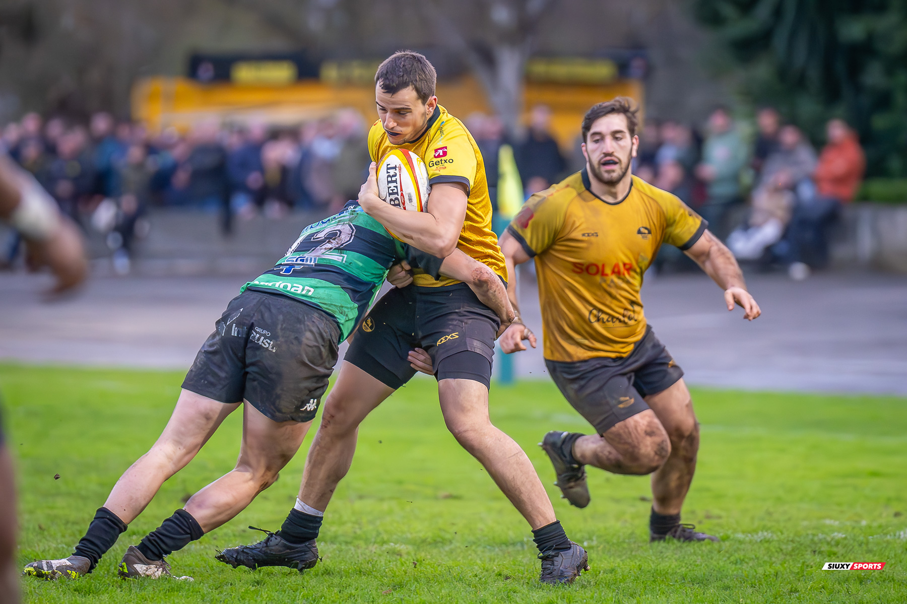 Gonzalo PEREZ AGRASAR - Luis Aitor ZUBELDIA ELZO -  Getxo Artea Rugby Taldea - Gernika Rugby Taldea - Rugby - FER 2023 - DHB - Getxo Artea RT (24) vs (20) Universitario Bilbao Rugby (#FER23DHBGETGER11) Photo by: Fredy Monfoto | Siuxy Sports 2023-11-25