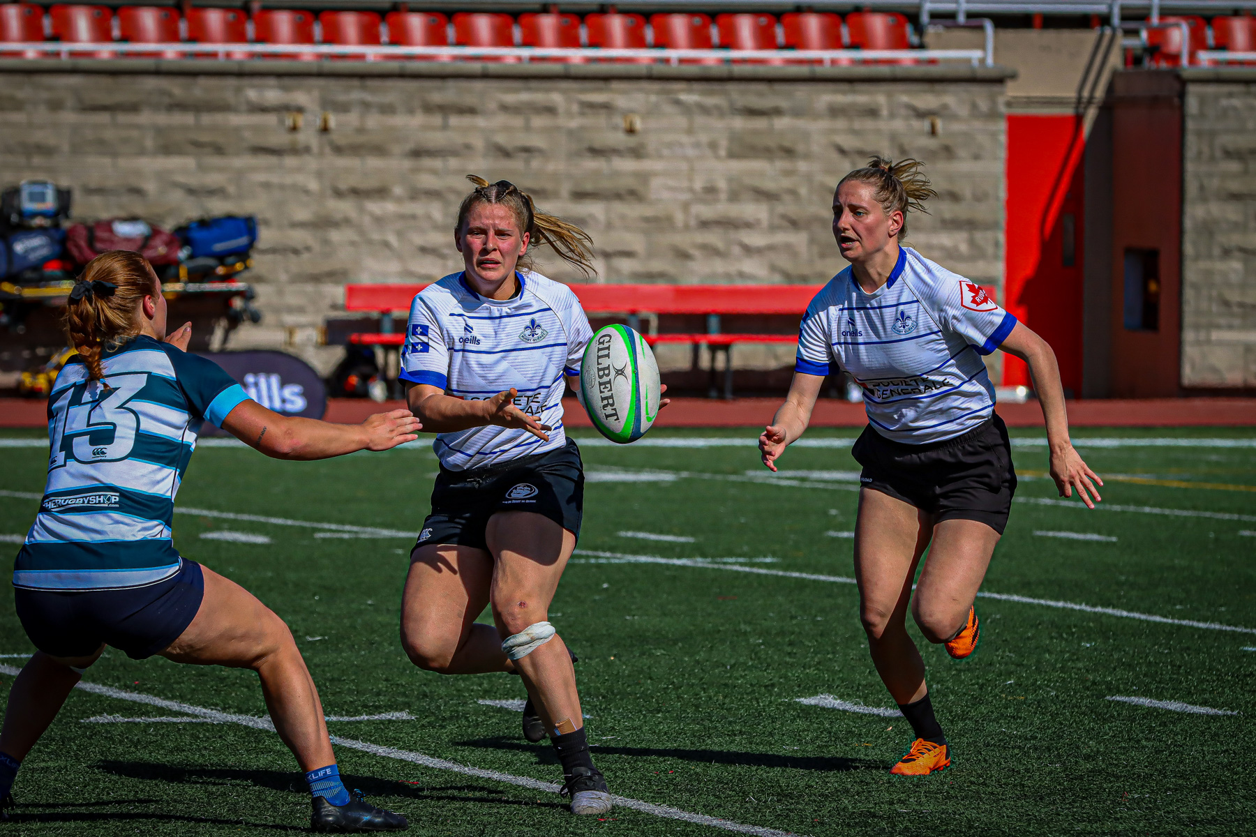  Équipe féminine - Rugby Québec - Ontario Blues (w) - Rugby - QORC-CROQ 2024 - FINALS - QUÉBEC EST (37) VS (13) ONTARIO EST - 1ST POSITION - Reel Mayarts (#QORC24QCEONE16) Photo by: Photo Mayarts | Siuxy Sports 2024-06-01